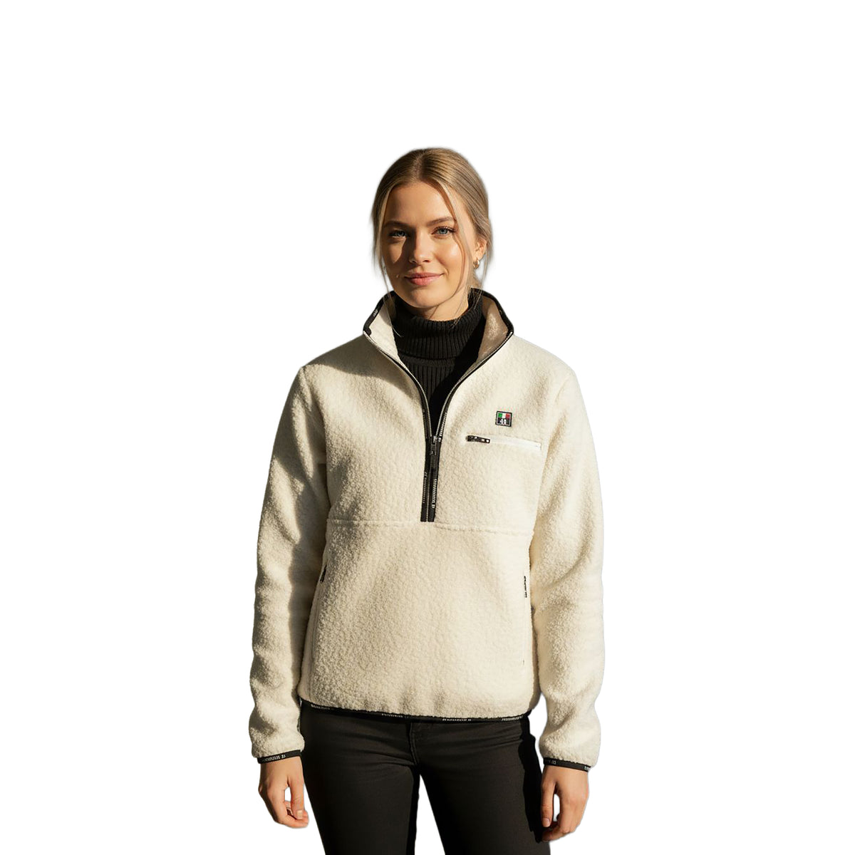 SACRAMENTO Sherpa Fleece Pullover Offwhite (Snow White)