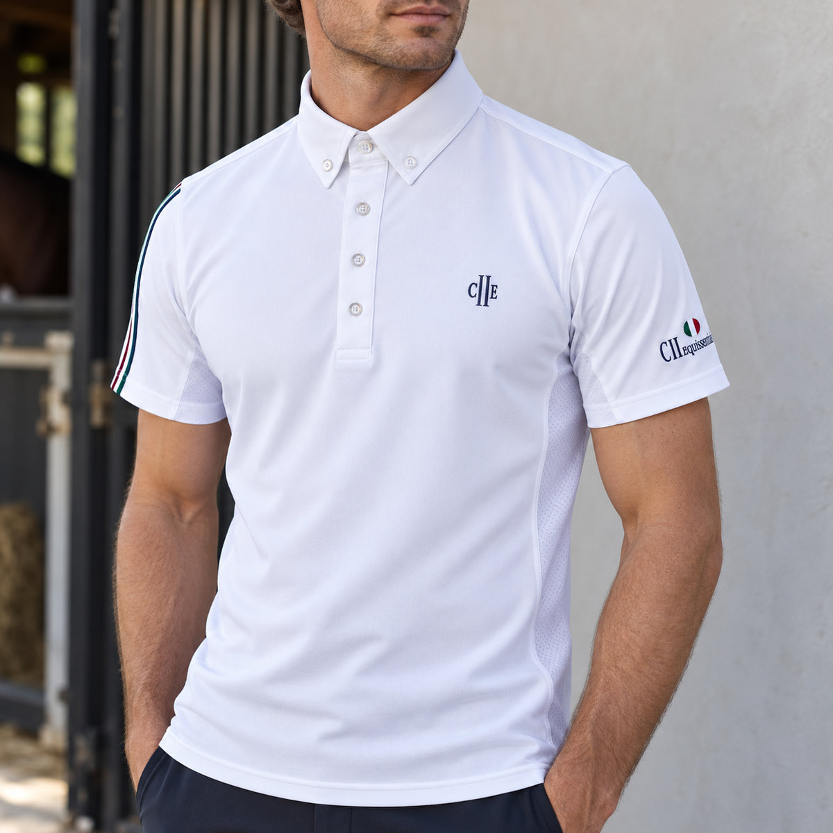 BARSTOW Mens BD Showshirt SS White (Optical White)