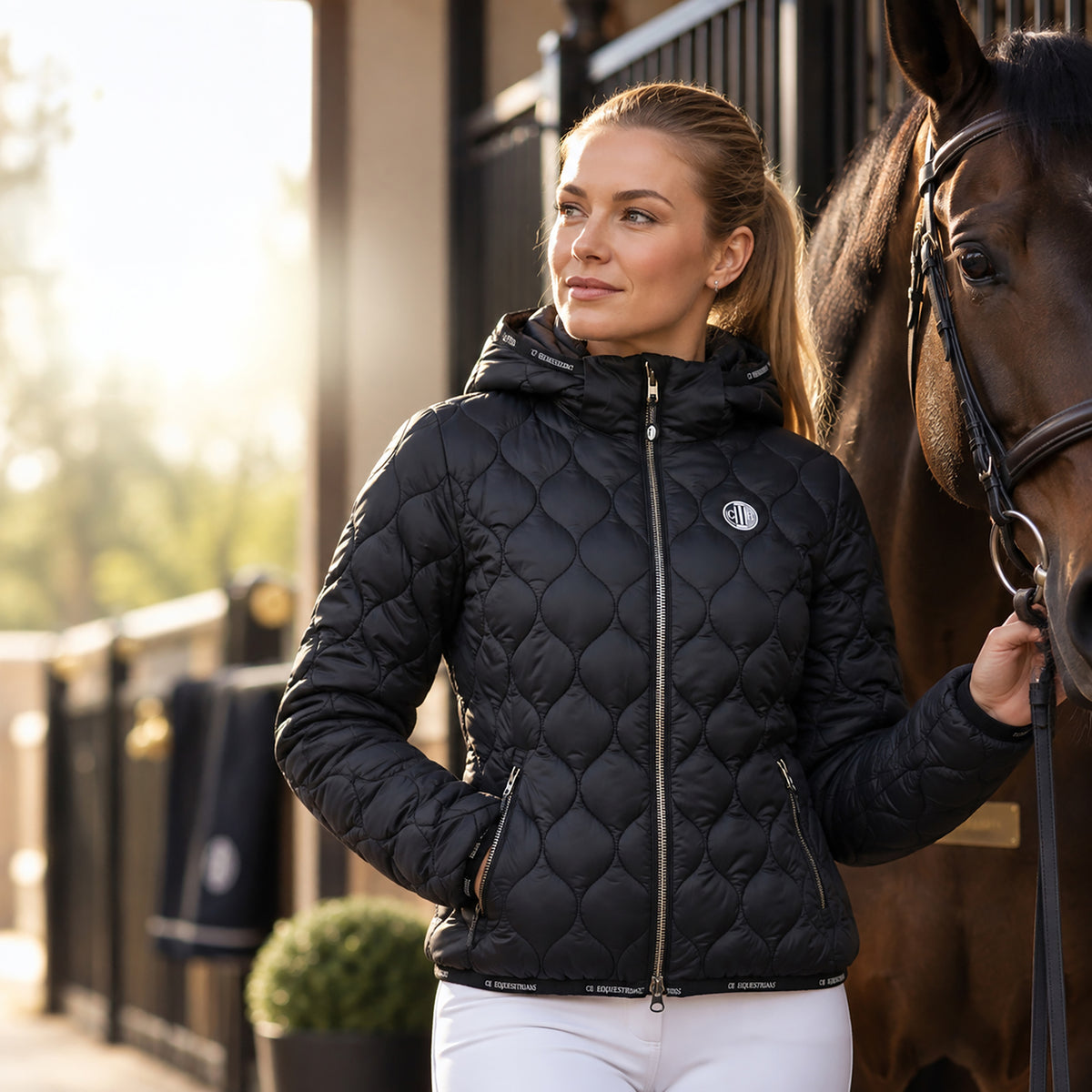 BERKLEY Ladies Quilted Jacket Black (Jet Black)