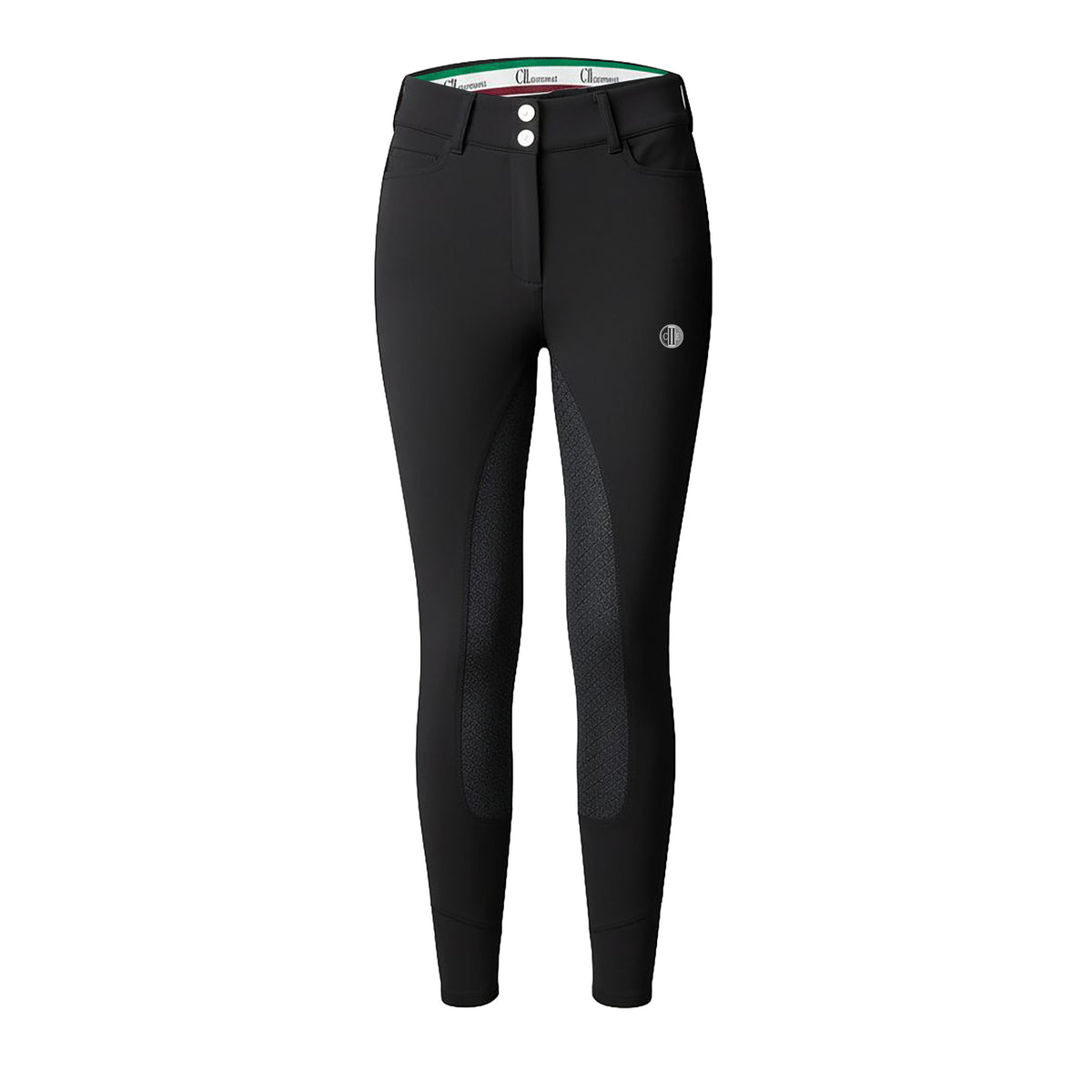 FRESNO COLOR Ladies Fullgrip Breeches Black (Jet Black)