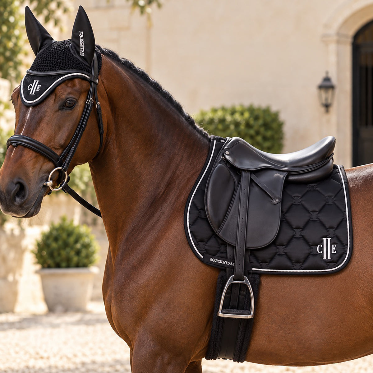 SIMI VALLEY Jumping Satin Saddlepad Black (Jet Black)