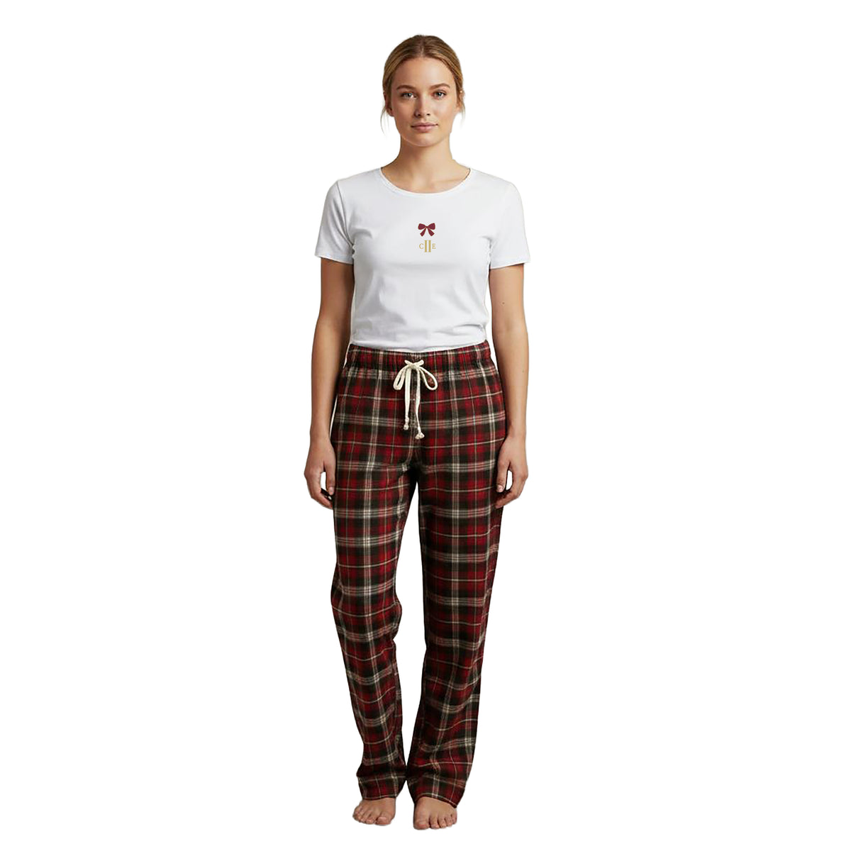 ALBERGO Ladies T-Shirt W embrodery White (Optical White)