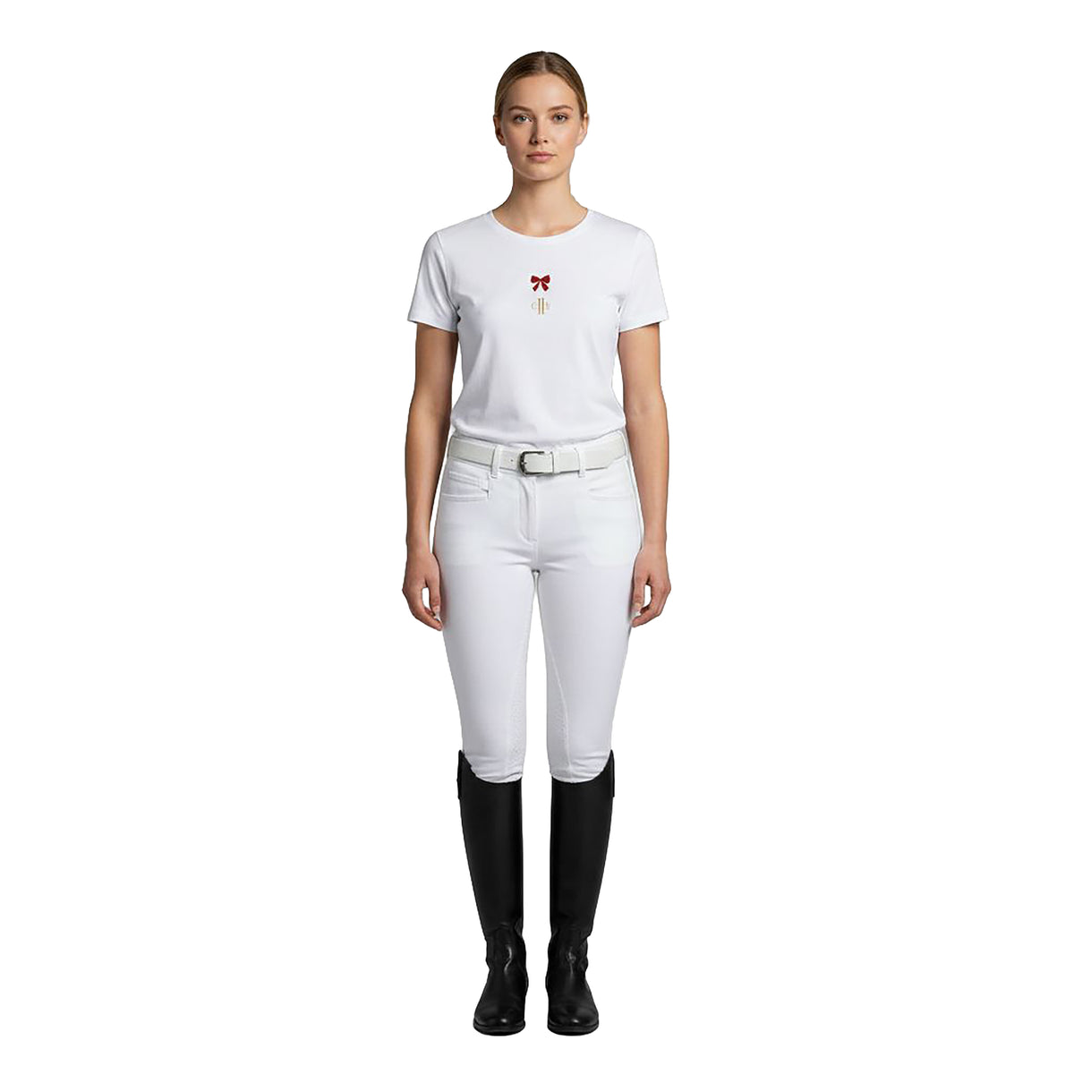 ALBERGO Ladies T-Shirt W embrodery White (Optical White)