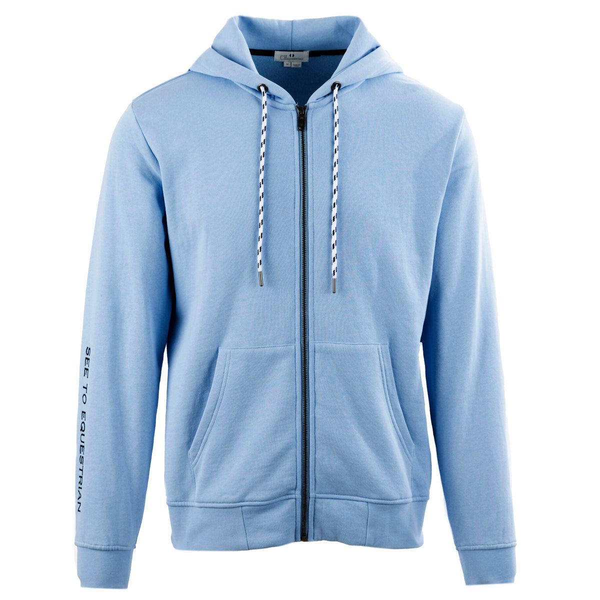 LEICHESTER Unisex Sweat Jacket Placid Blue(Lt Blue)
