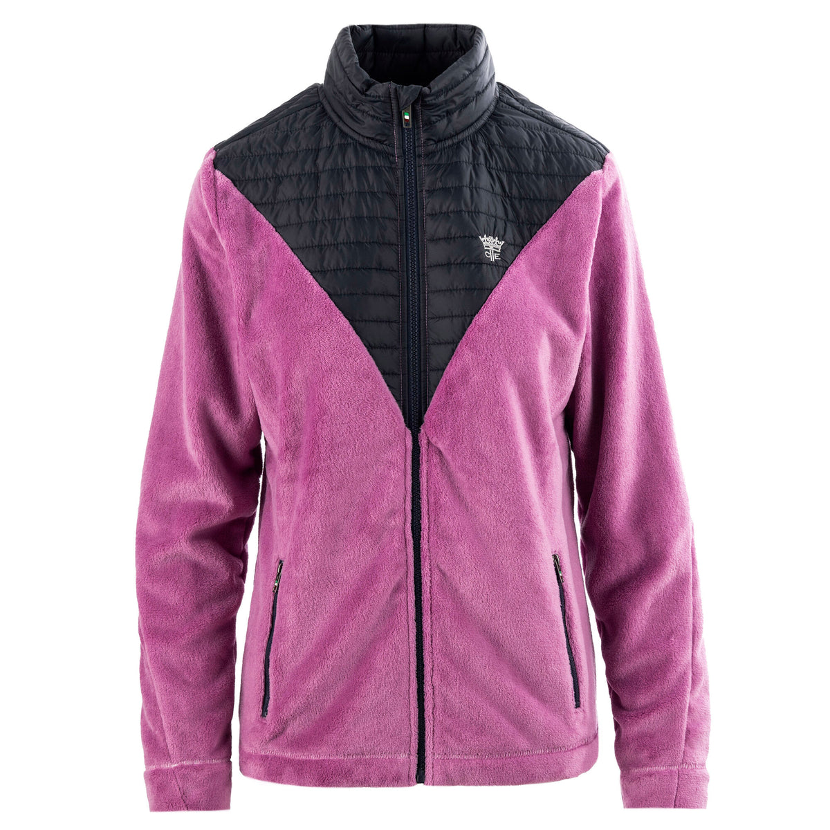 VICTORIA Ladies Coral Fleece Jacket Spring Crocus (Pink)