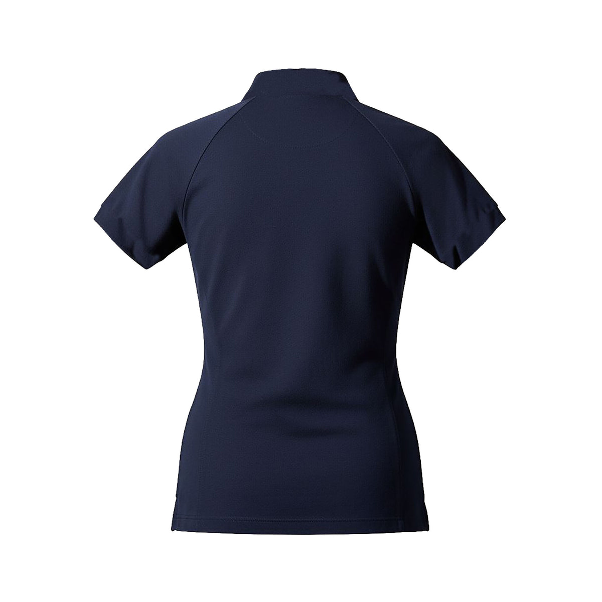 WEMBLEY Ladies Zip Neck T-Shirt Navy