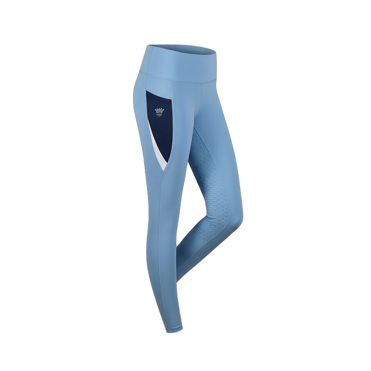 BRIDGE Ladies FG Color Blocks Riding Thights Placid Blue(Lt Blue)