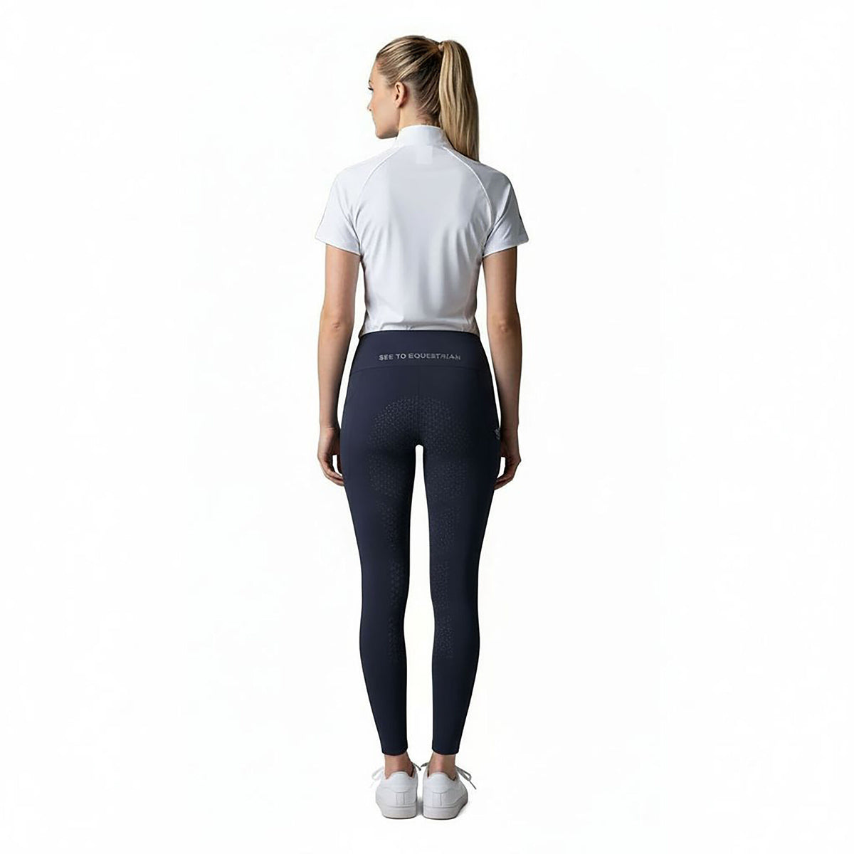 WATERLOO Ladies FG Solid Riding Thights Navy (Black Iris)