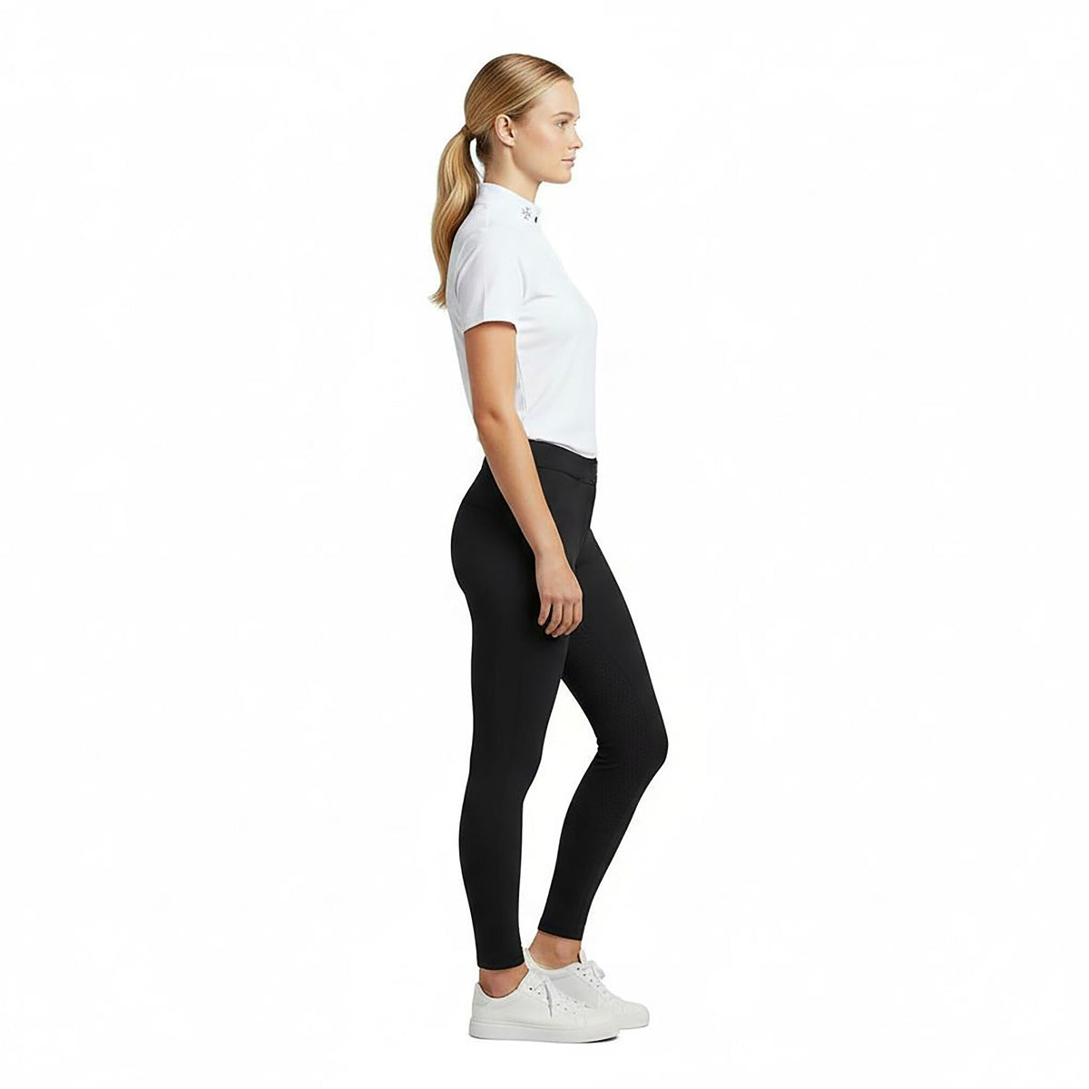 WATERLOO Ladies FG Solid Riding Thights Navy (Black Iris)