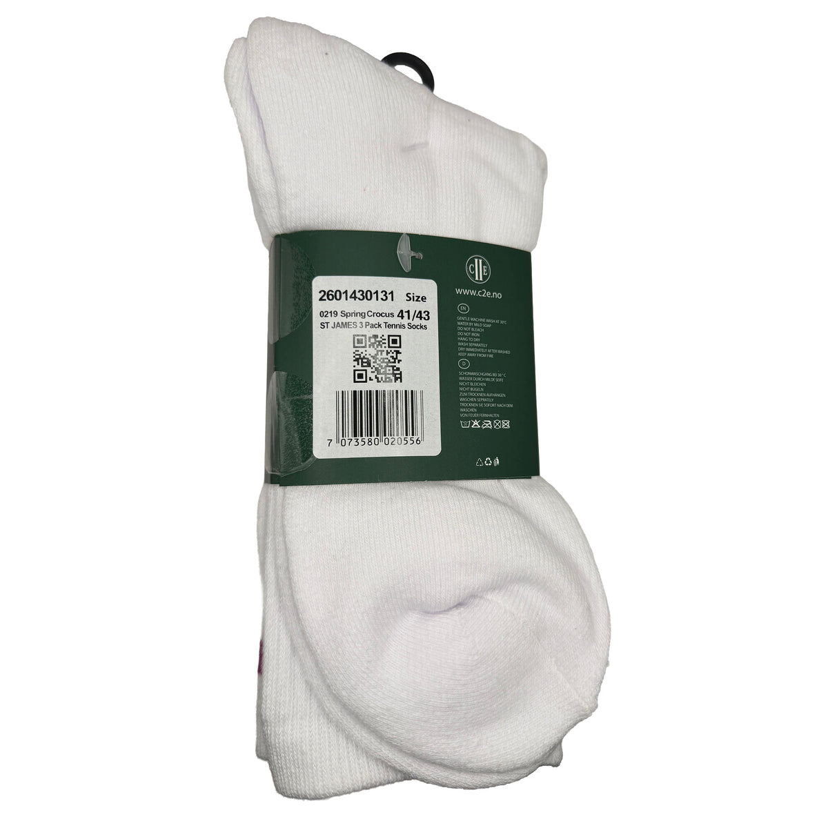 ST JAMES 3 Pack Tennis Socks Spring Crocus (Pink)