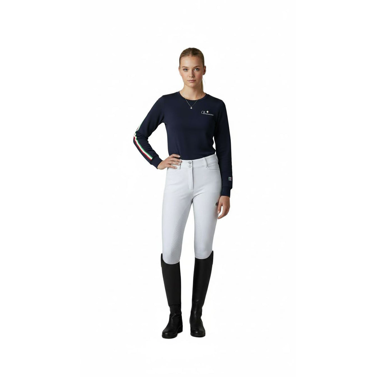 TRACY Longsleeved RN Pullover Navy (Black Iris)