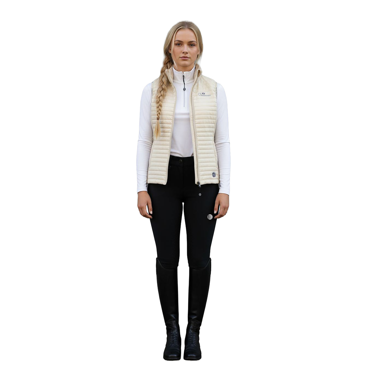 NATOMAS Softshell Quilted Bodywarmer Beige (Chreme Brulee)