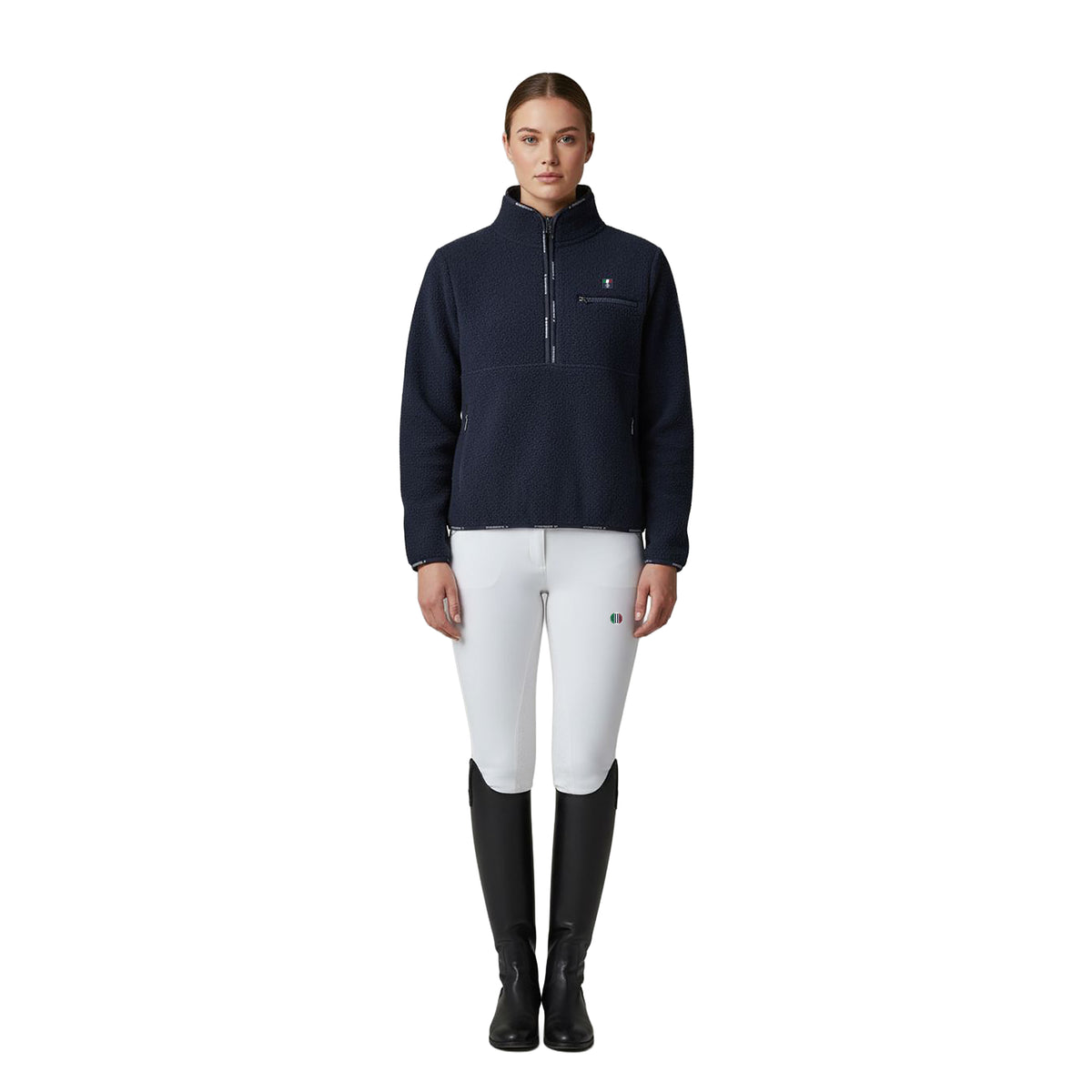 SACRAMENTO Sherpa Fleece Pullover Navy (Black Iris)