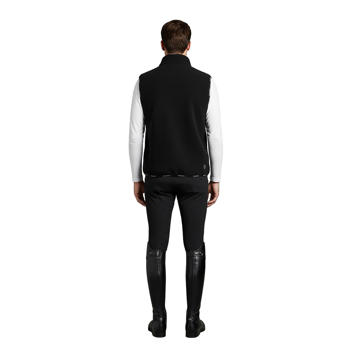 ELK GROVE Sherpa Fleece Vest Black (Jet Black)