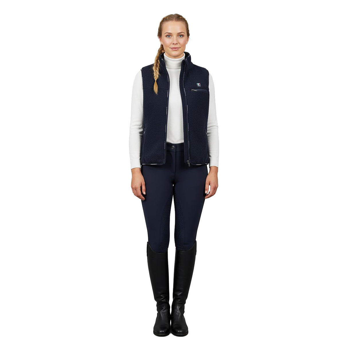 ELK GROVE Sherpa Fleece Vest Navy (Black Iris)