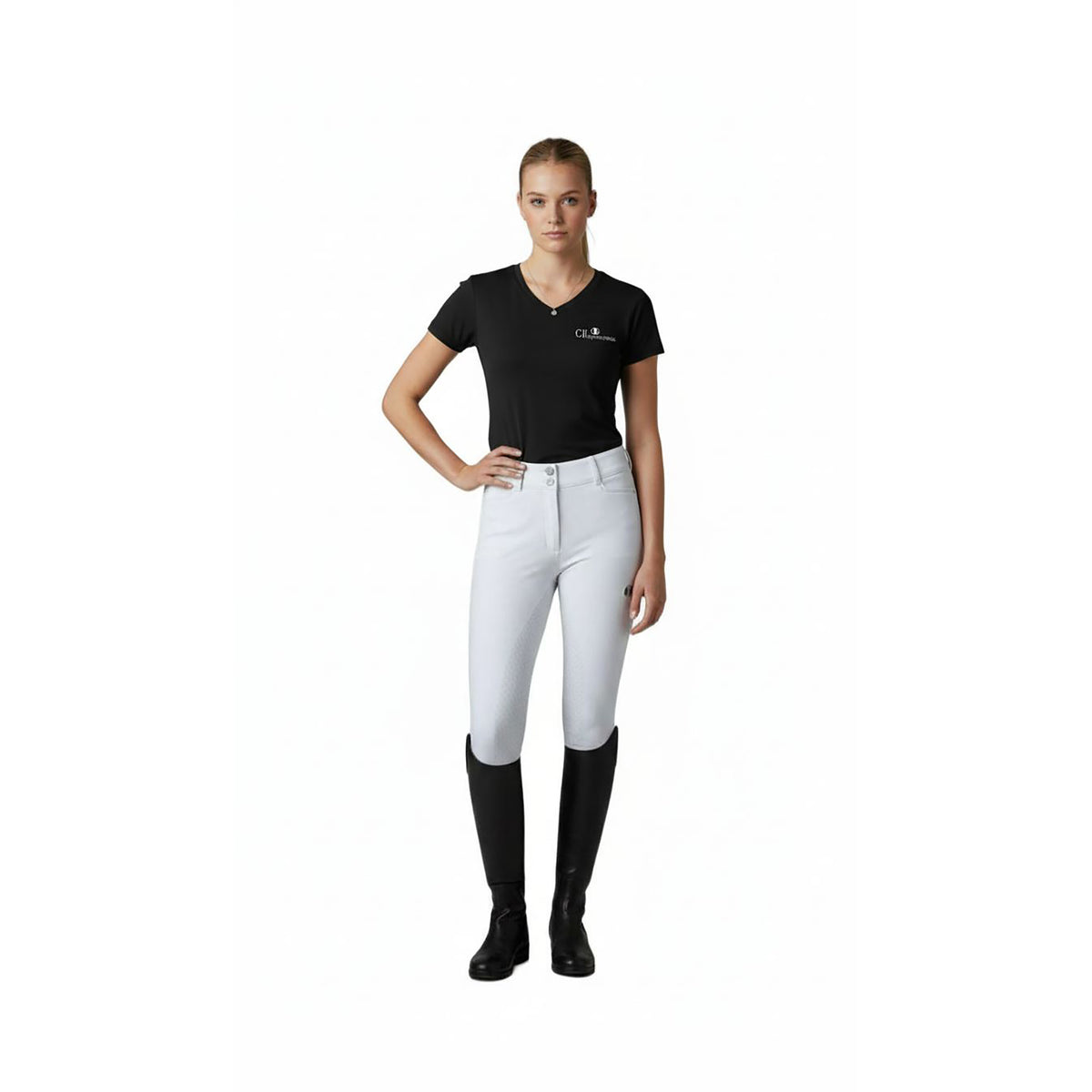 ATWATER V-Neck T-Shirt Black (Jet Black)