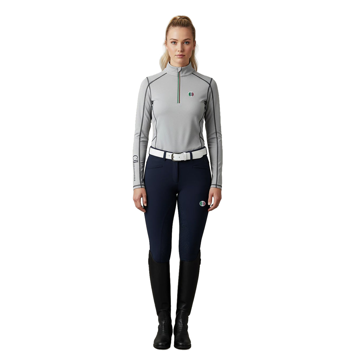 ANAHEIM Ladies LS Training Shirt Grey Melange