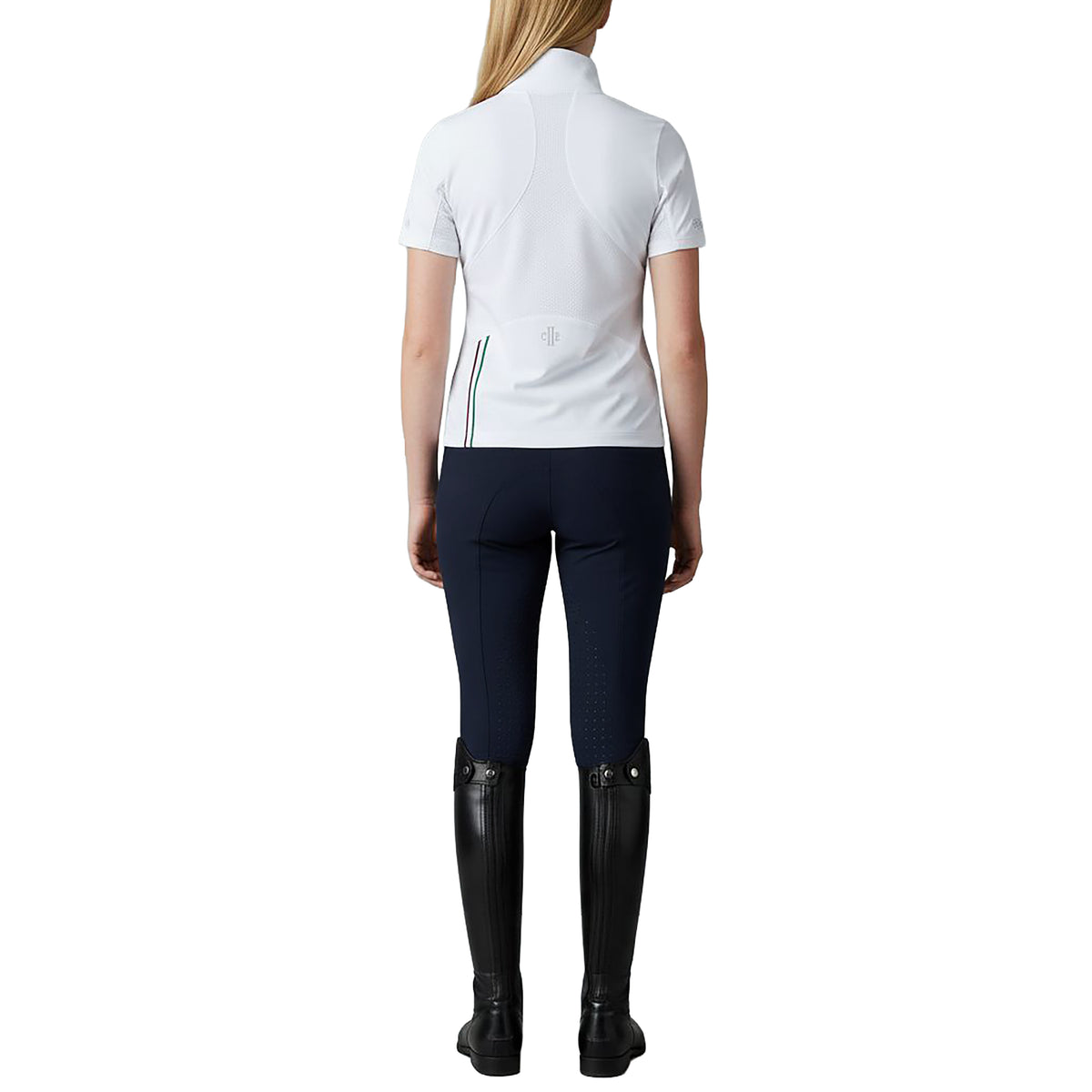 BAKERSFIELD Ladies Zip Neck Showshirt White (Optical White)