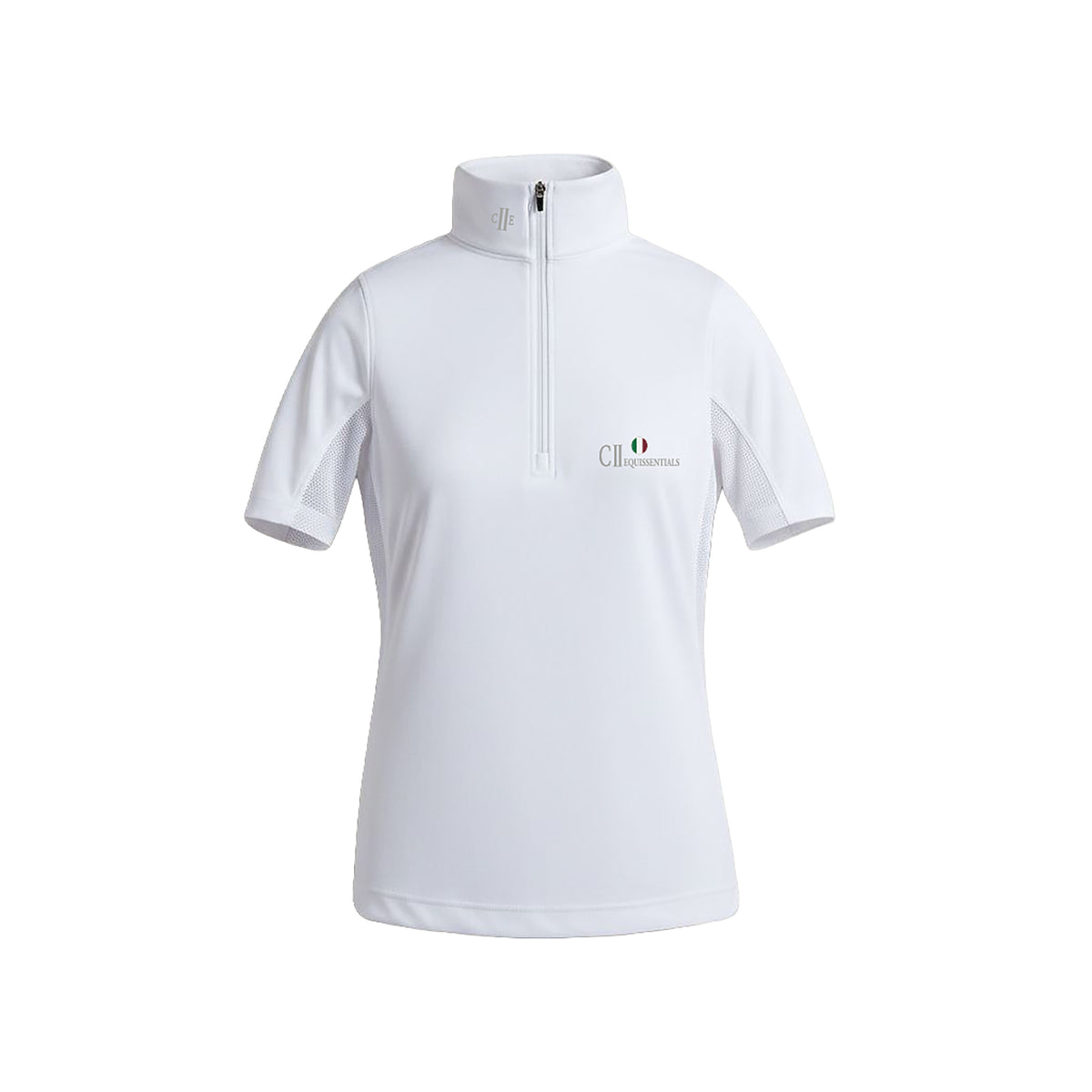 BAKERSFIELD Ladies Zip Neck Showshirt White (Optical White)