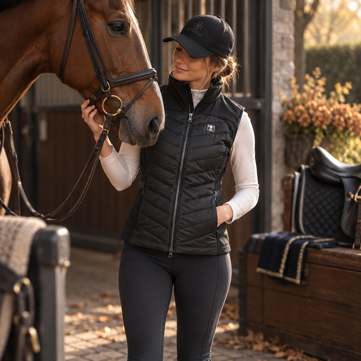 BURBANK Quilted Bodywarmer Black (Jet Black)