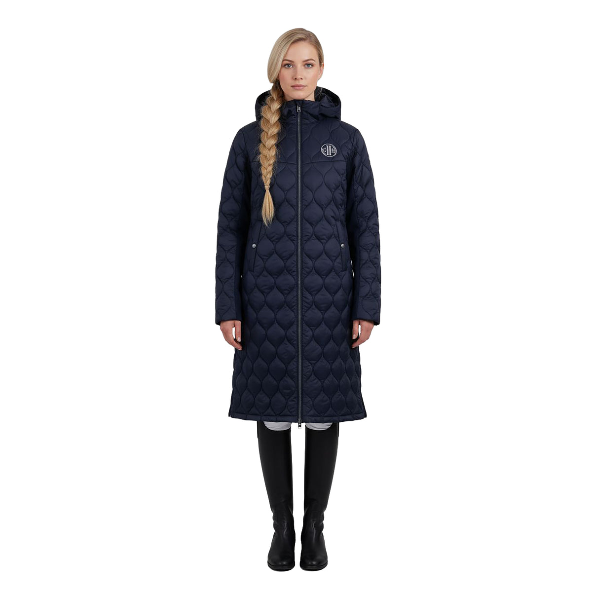 CAMARILLO  QUILTED LONG COAT Navy (Black Iris)