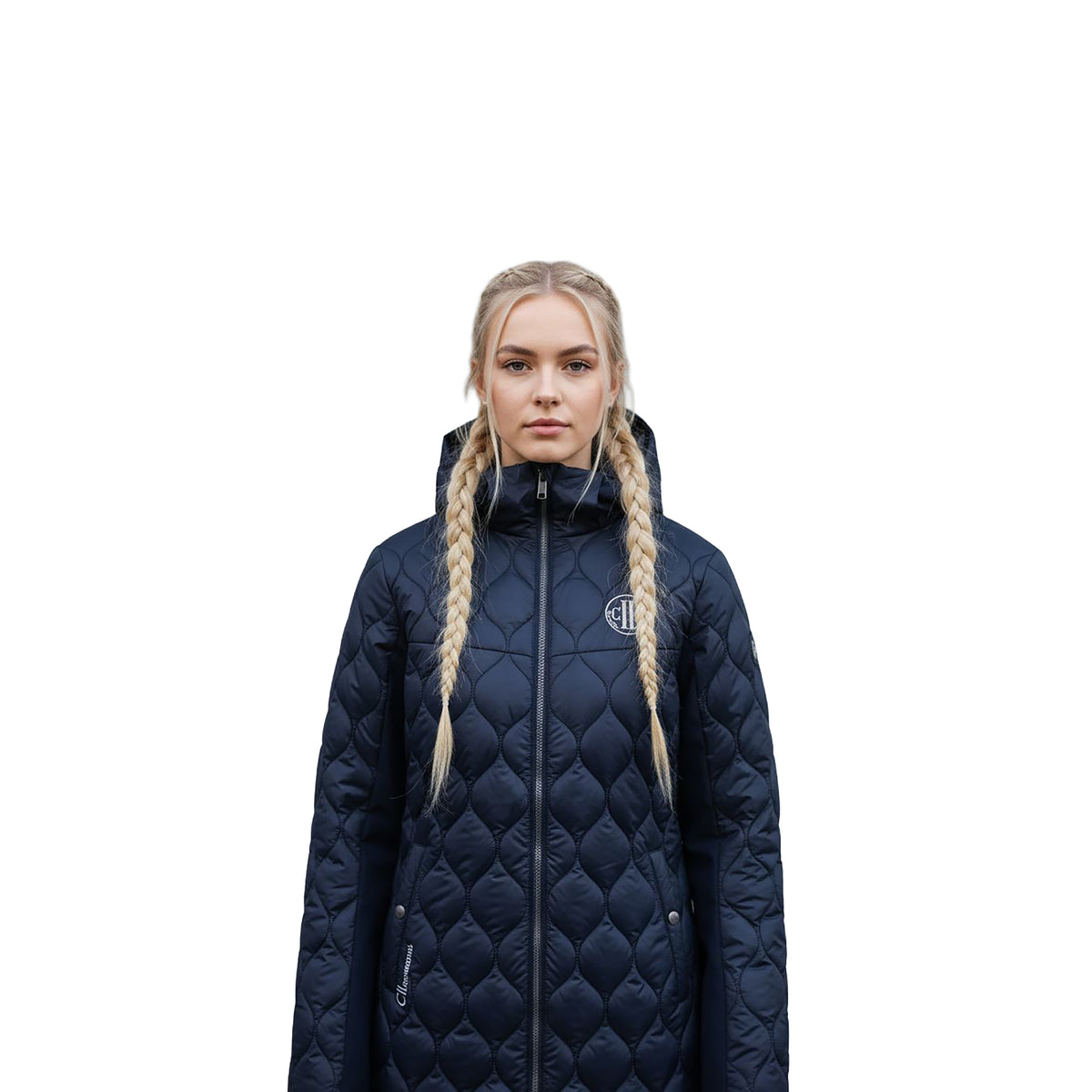 CAMARILLO  QUILTED LONG COAT Navy (Black Iris)