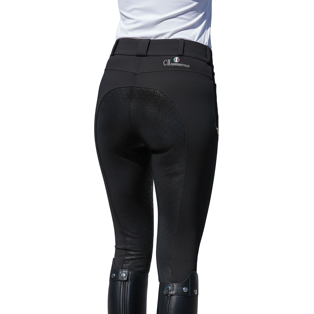FRESNO COLOR Ladies Fullgrip Breeches Black (Jet Black)