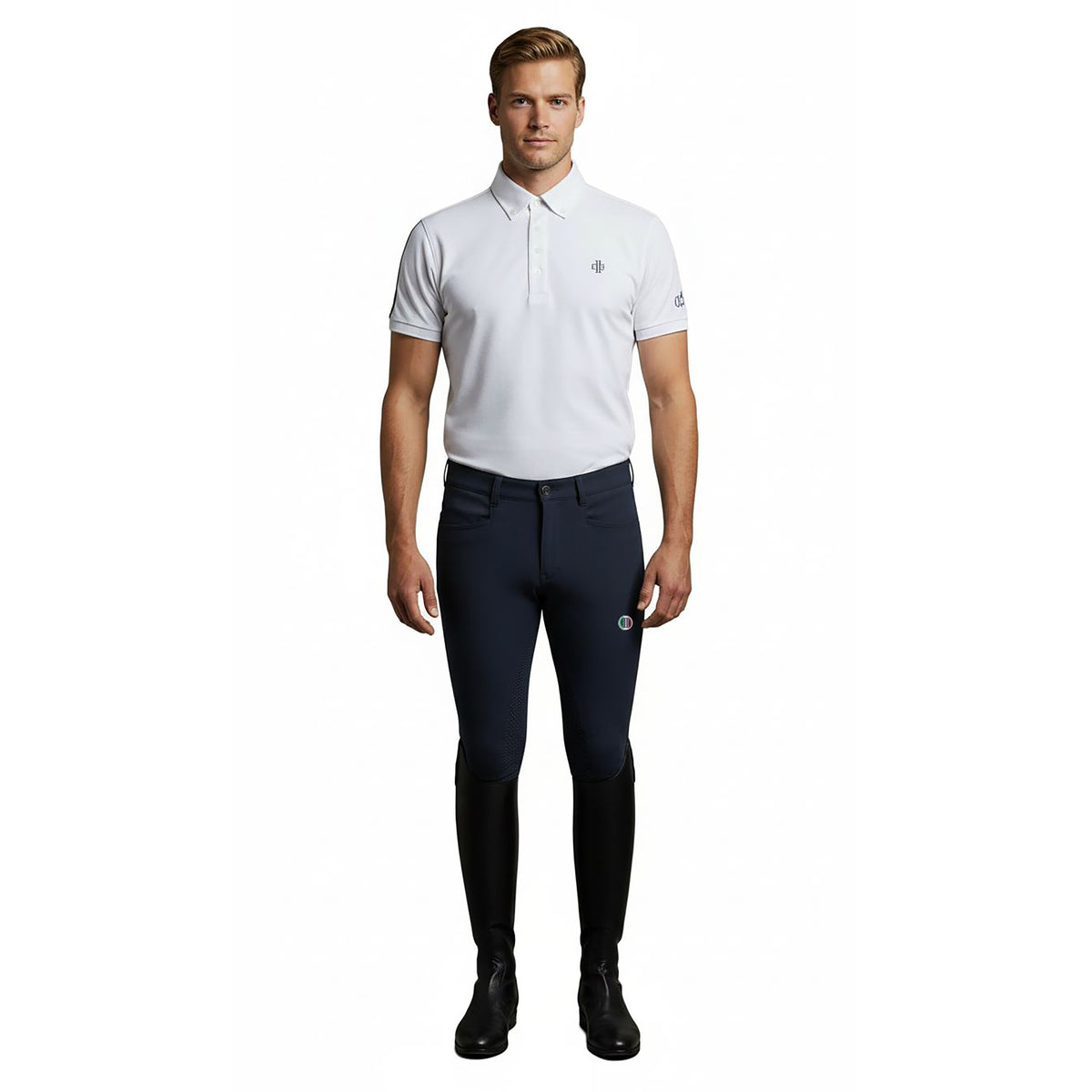 FULLERTON Mens Kneegrip Breeches Navy (Black Iris)