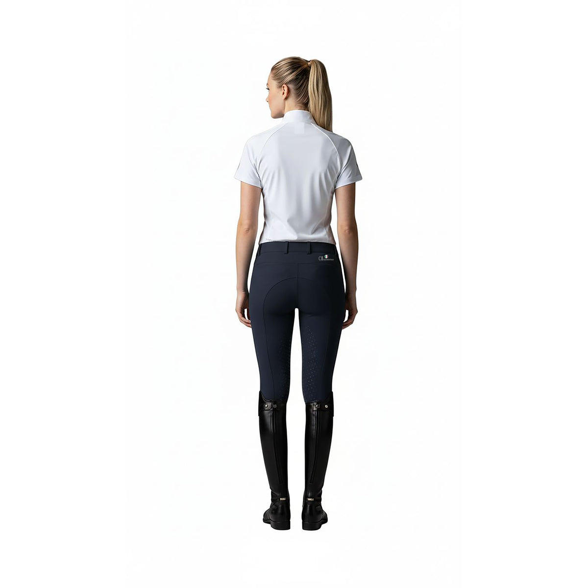 FRESNO COLOR Ladies Kneegrip Breeches Navy (Black Iris)