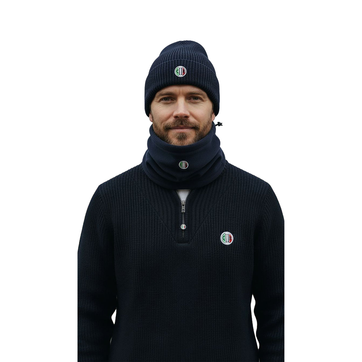 IRVINE Fleece Neck Navy (Black Iris)