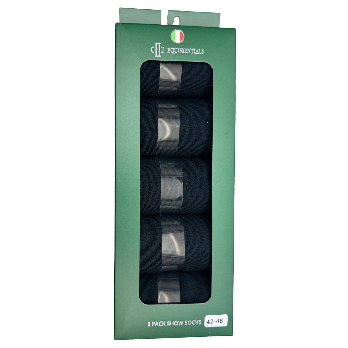 POMONA 5 Pack Showsocks Black (Jet Black)