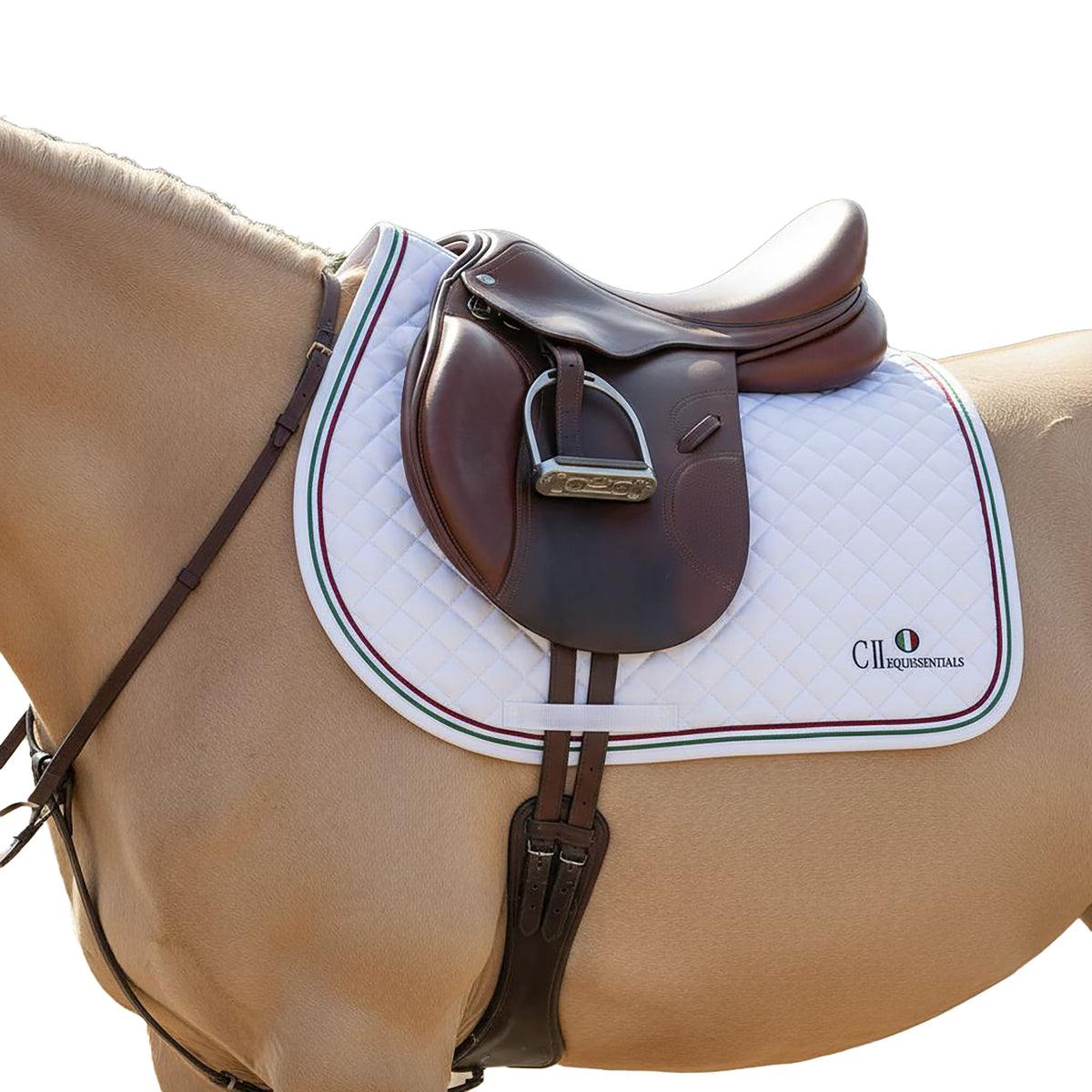 SORRENTO Jumping Saddle pad White (Optical White)