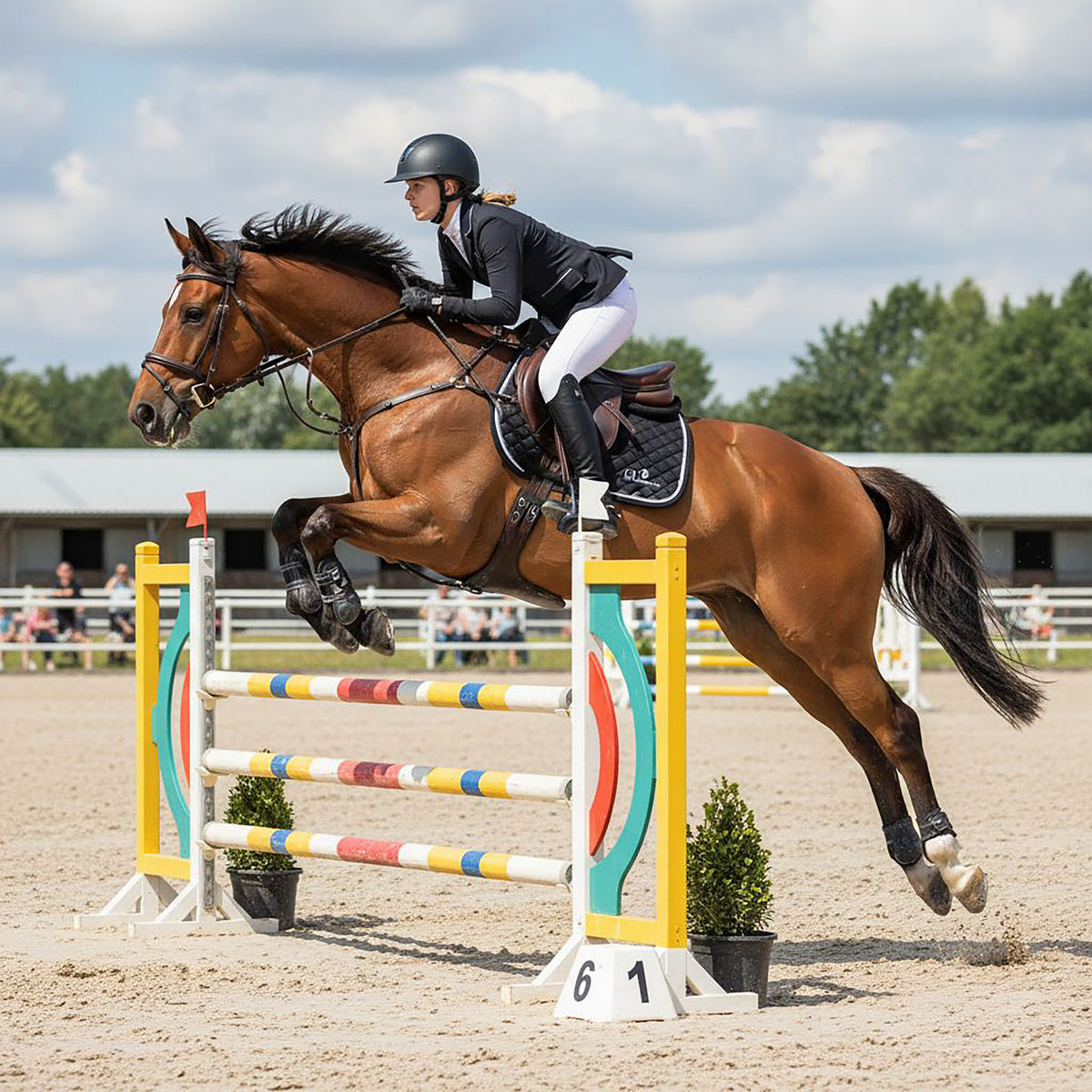 SORRENTO Jumping Saddle pad Black (Jet Black)