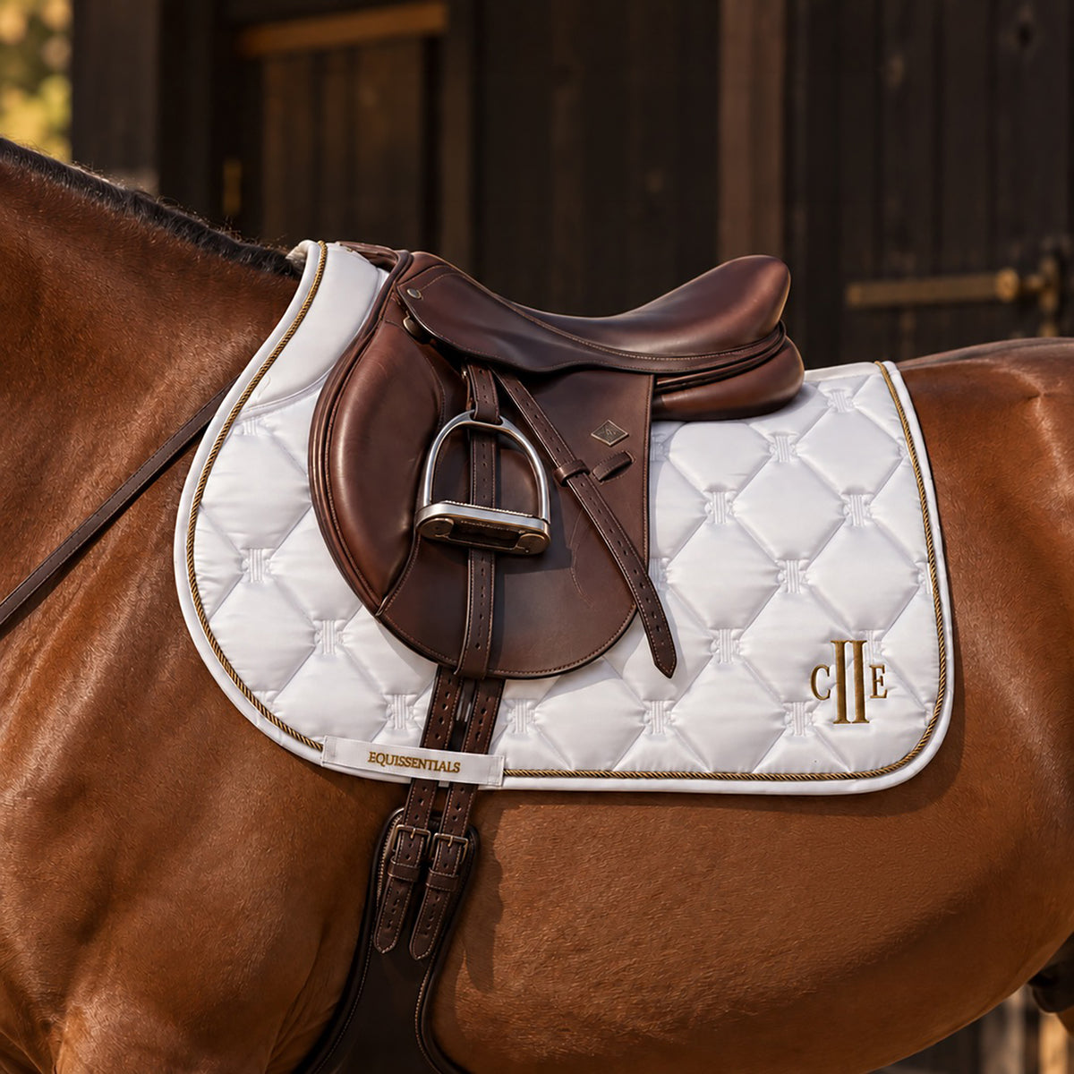 SIMI VALLEY Jumping Satin Saddlepad White (Optical White)