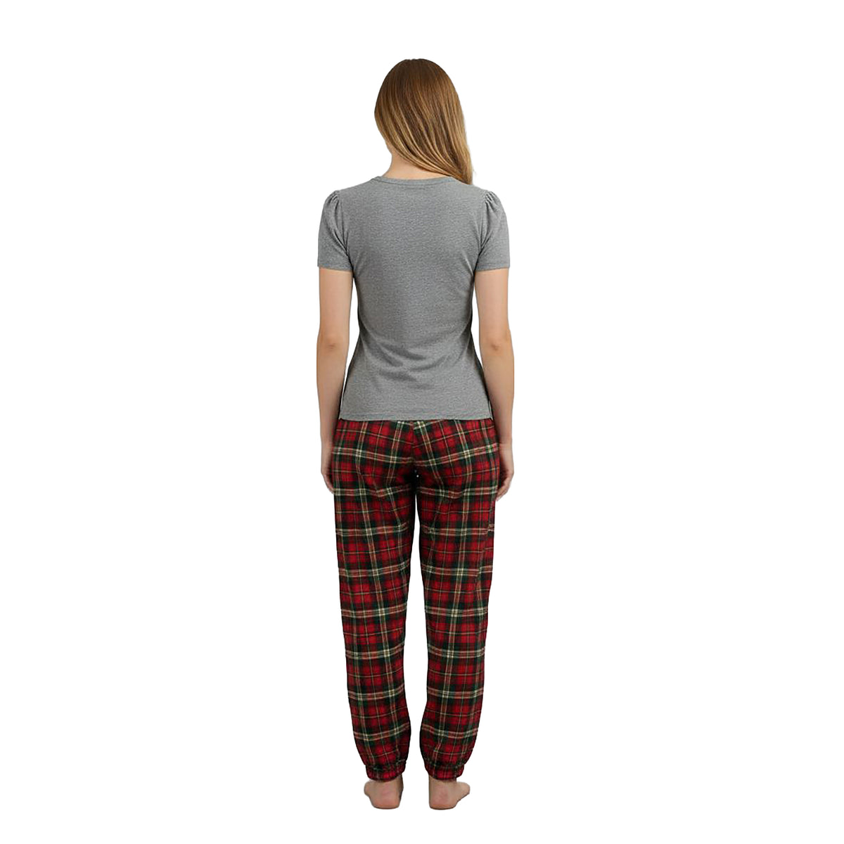 ALBERGO Ladies T-Shirt W embrodery Grey Melange