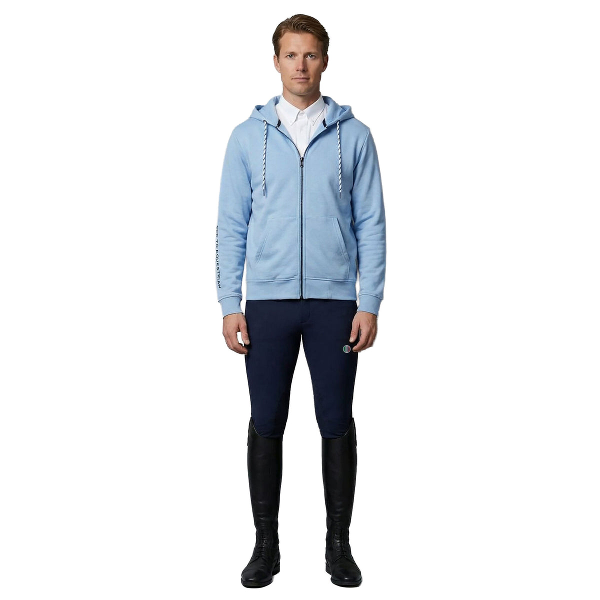 LEICHESTER Unisex Sweat Jacket Placid Blue(Lt Blue)