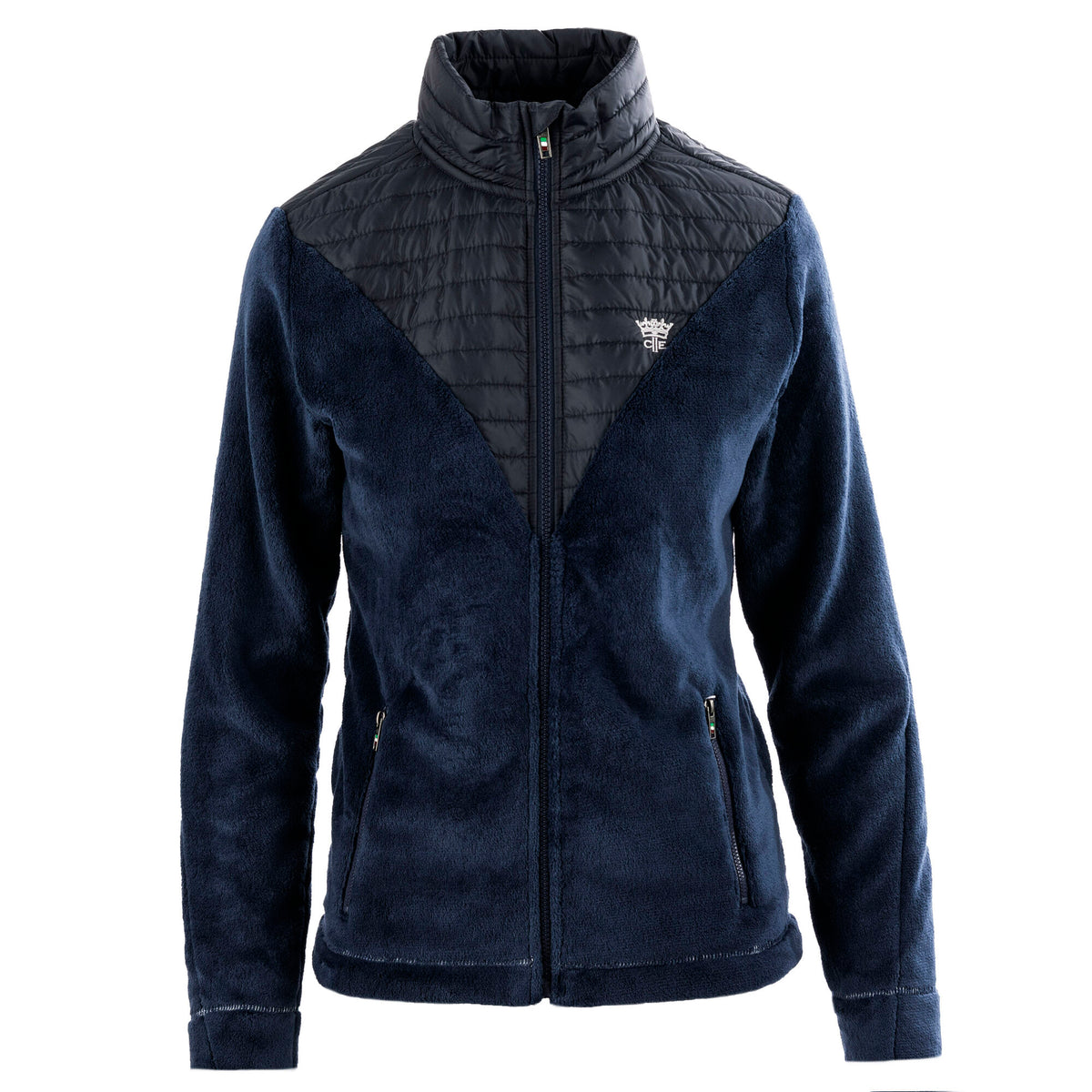 VICTORIA Ladies Coral Fleece Jacket Navy (Black Iris)