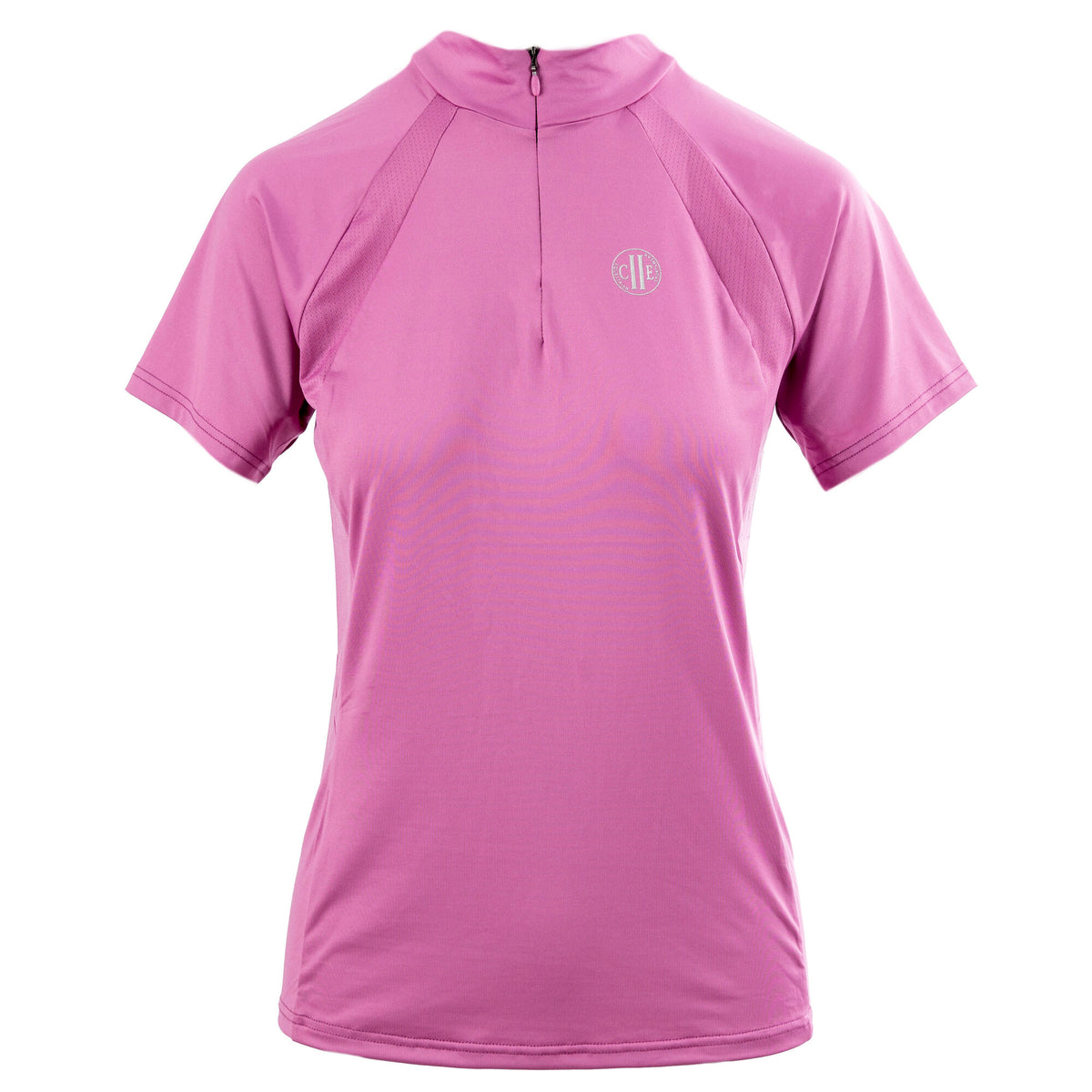 WESTMINISTER Ladies Zip Neck Top Spring Crocus (Pink)