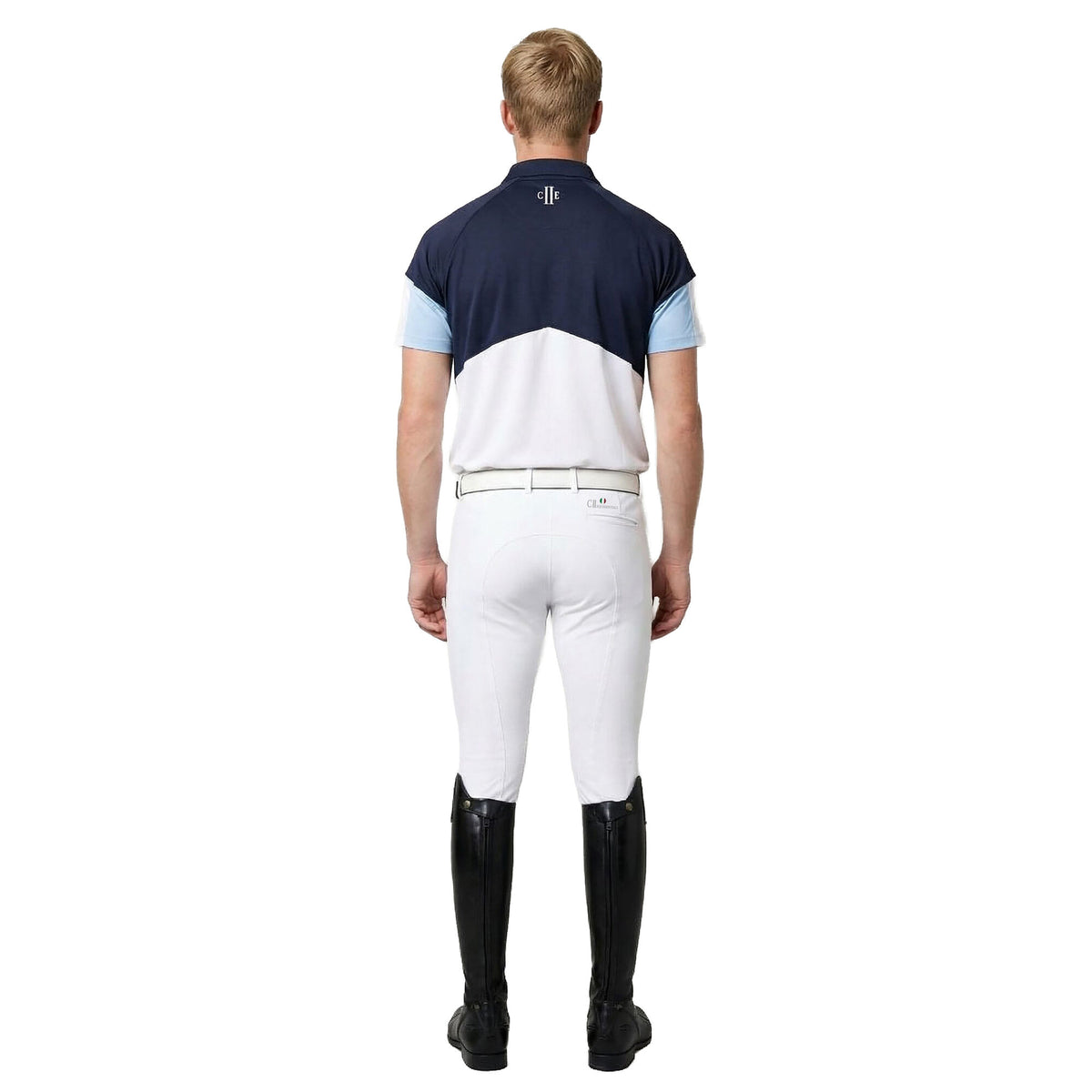 BAKER Mens Technical Polo Shirt Navy (Black Iris)