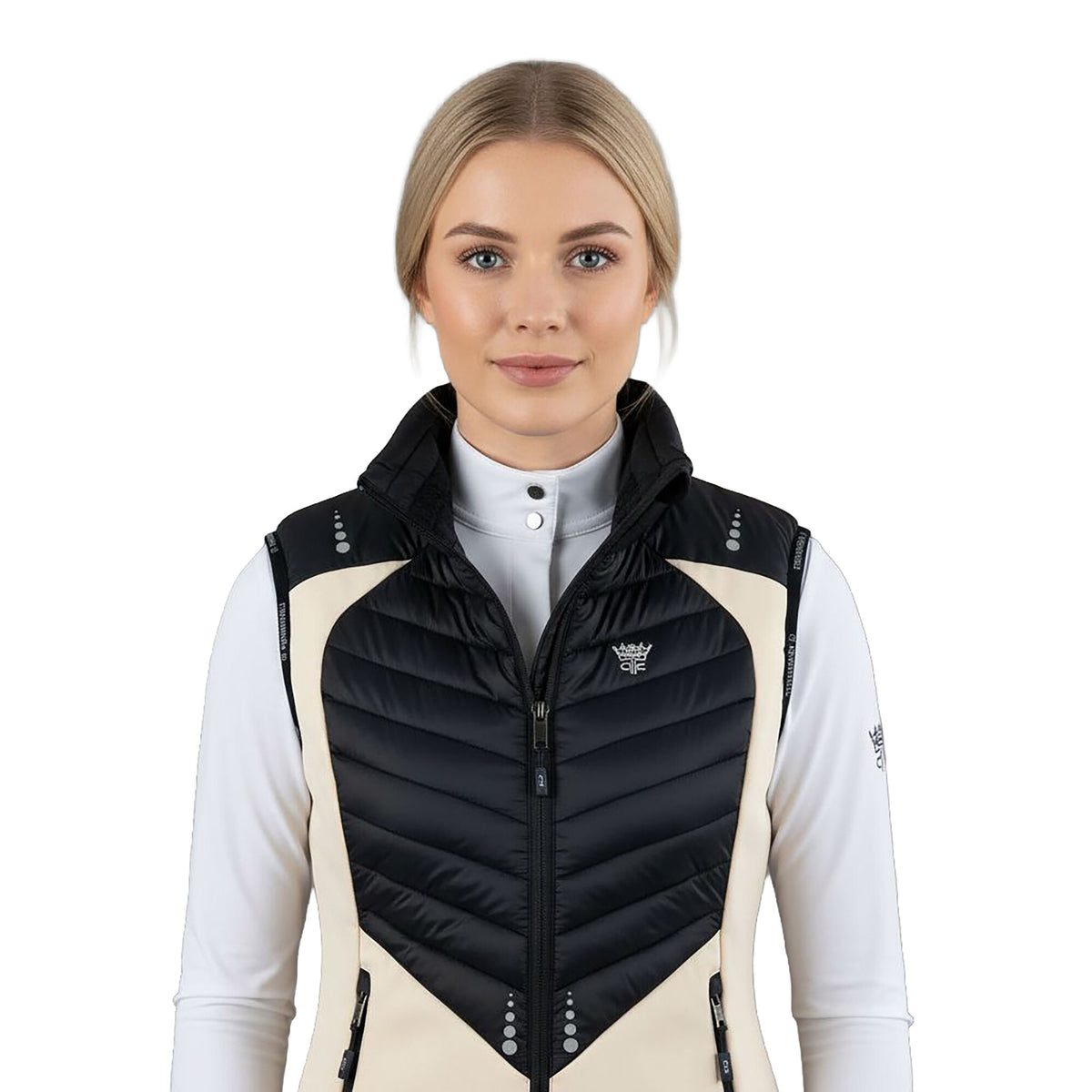 GREEN PARK Ladies Hybrid Bodywarmer Sandshell (Beige)