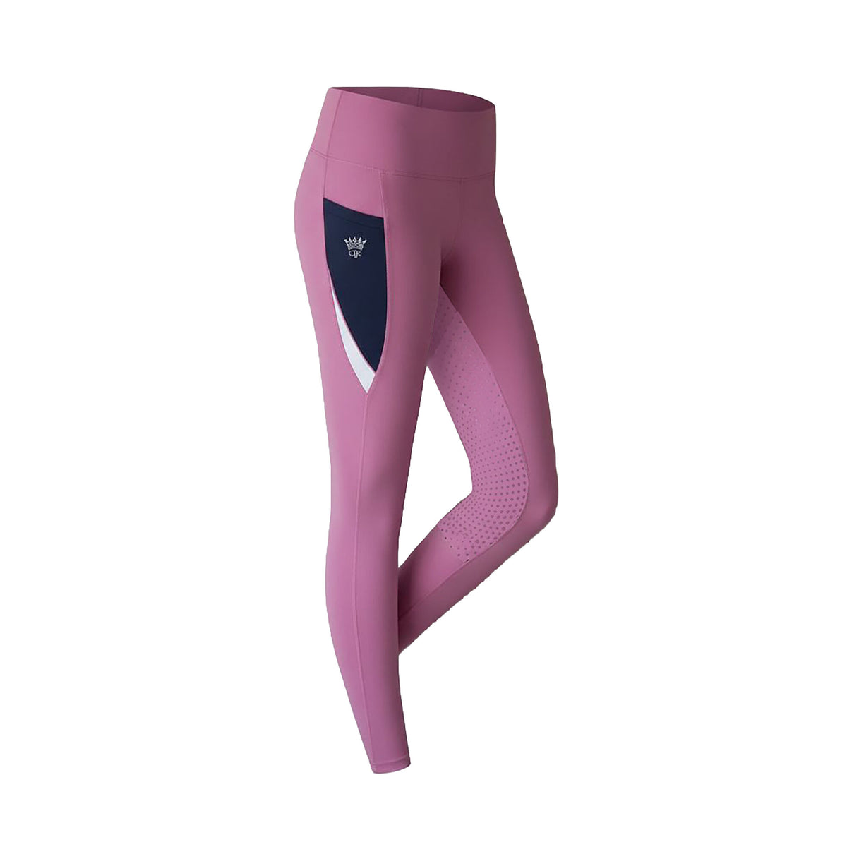 BRIDGE Ladies FG Color Blocks Riding Thights Spring Crocus (Pink)