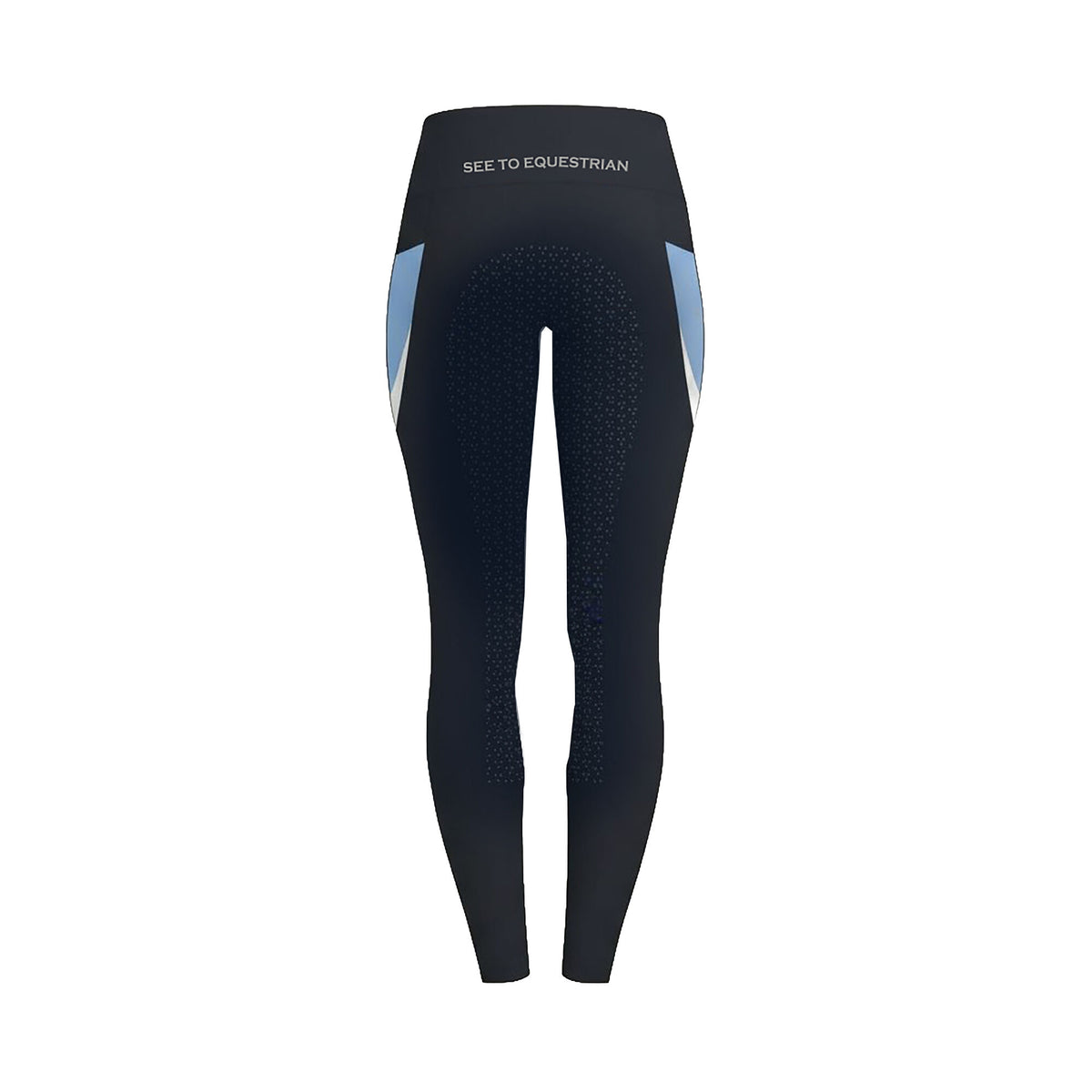 BRIDGE Ladies FG Color Blocks Riding Thights Navy (Black Iris)
