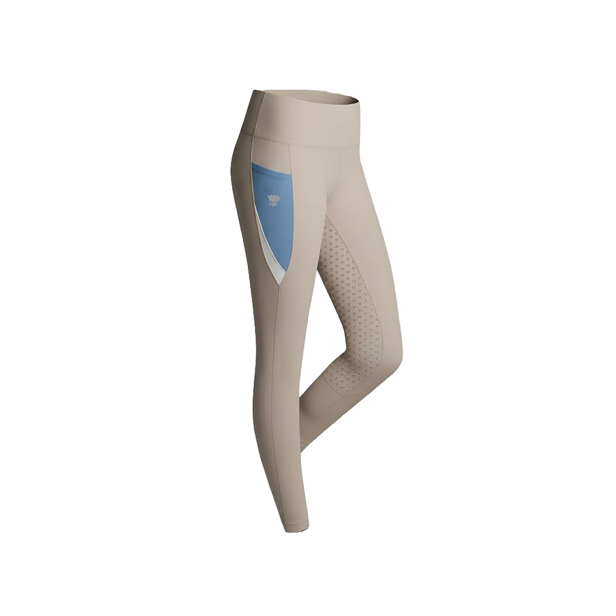 BRIDGE Ladies FG Color Blocks Riding Thights Sandshell (Beige)
