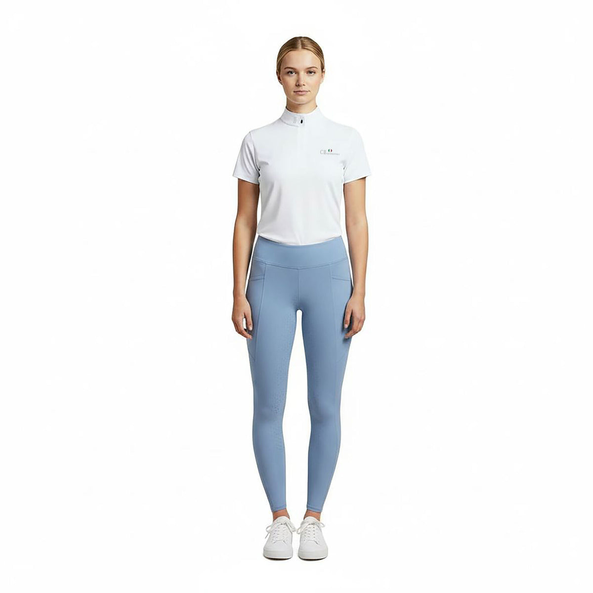 WATERLOO Ladies FG Solid Riding Thights Placid Blue(Lt Blue)