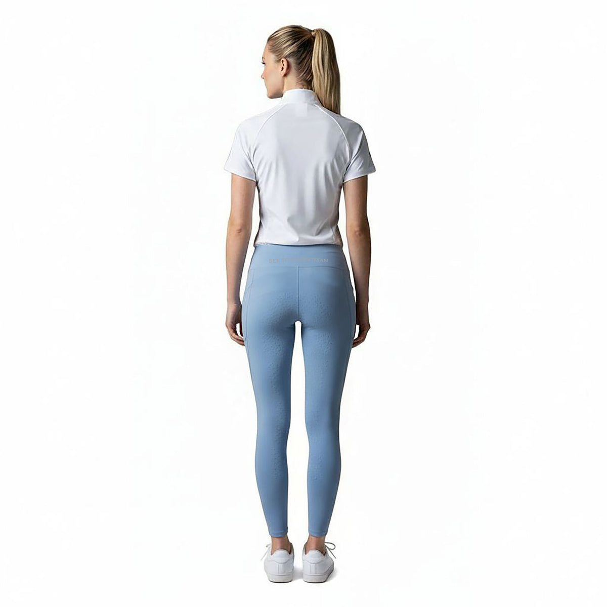 WATERLOO Ladies FG Solid Riding Thights Placid Blue(Lt Blue)