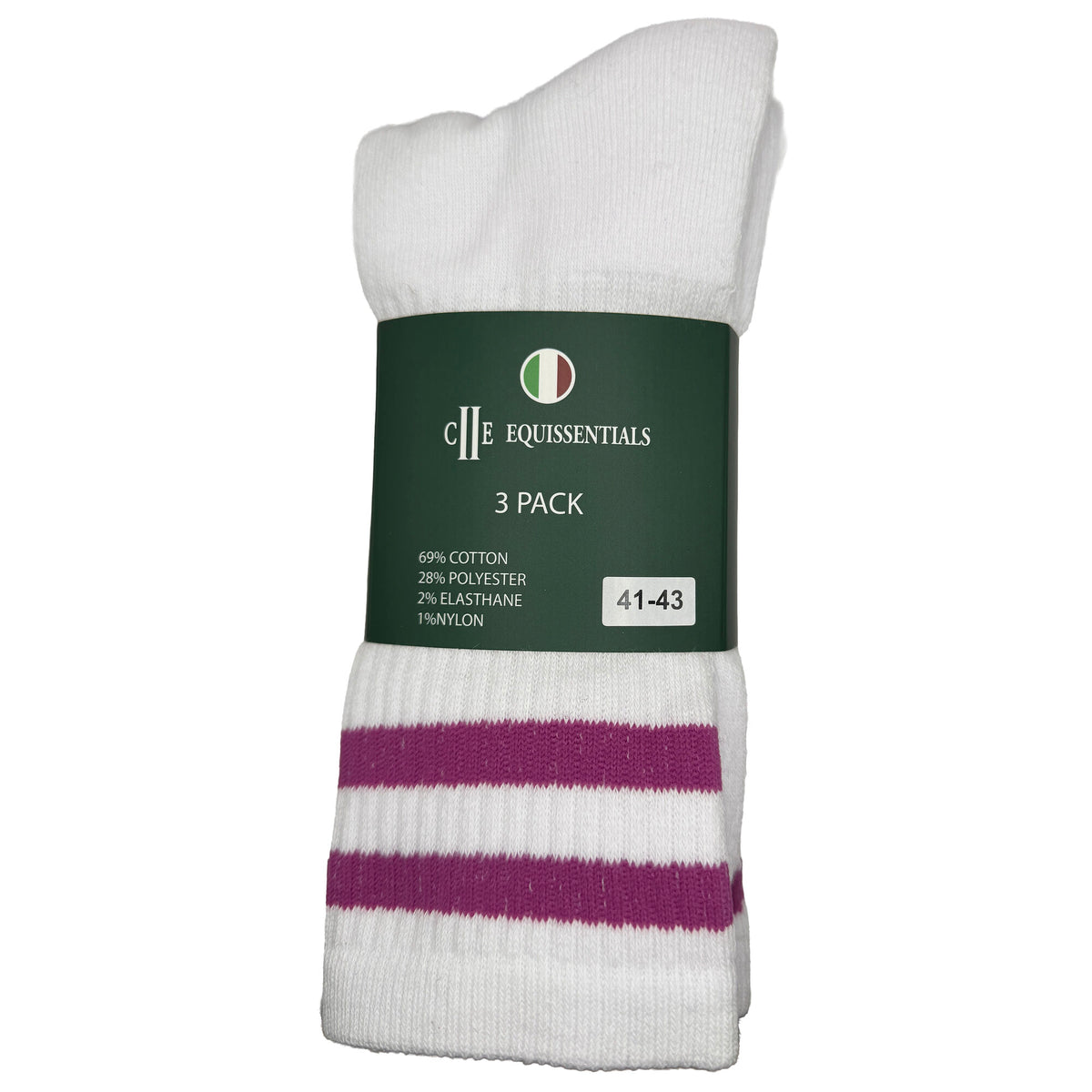 ST JAMES 3 Pack Tennis Socks Spring Crocus (Pink)
