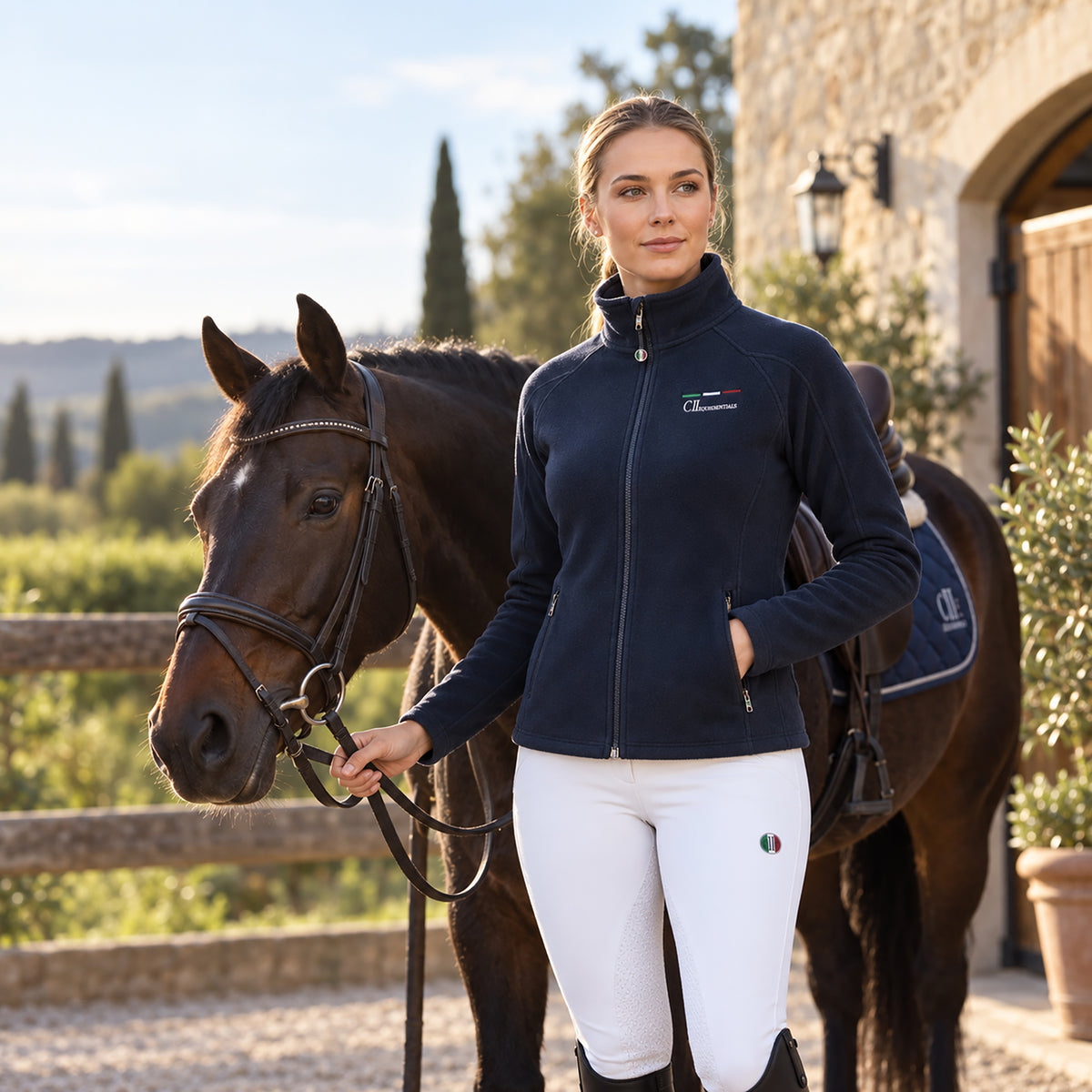 SANTA CLARA Polar Fleece Jacket Navy (Black Iris)