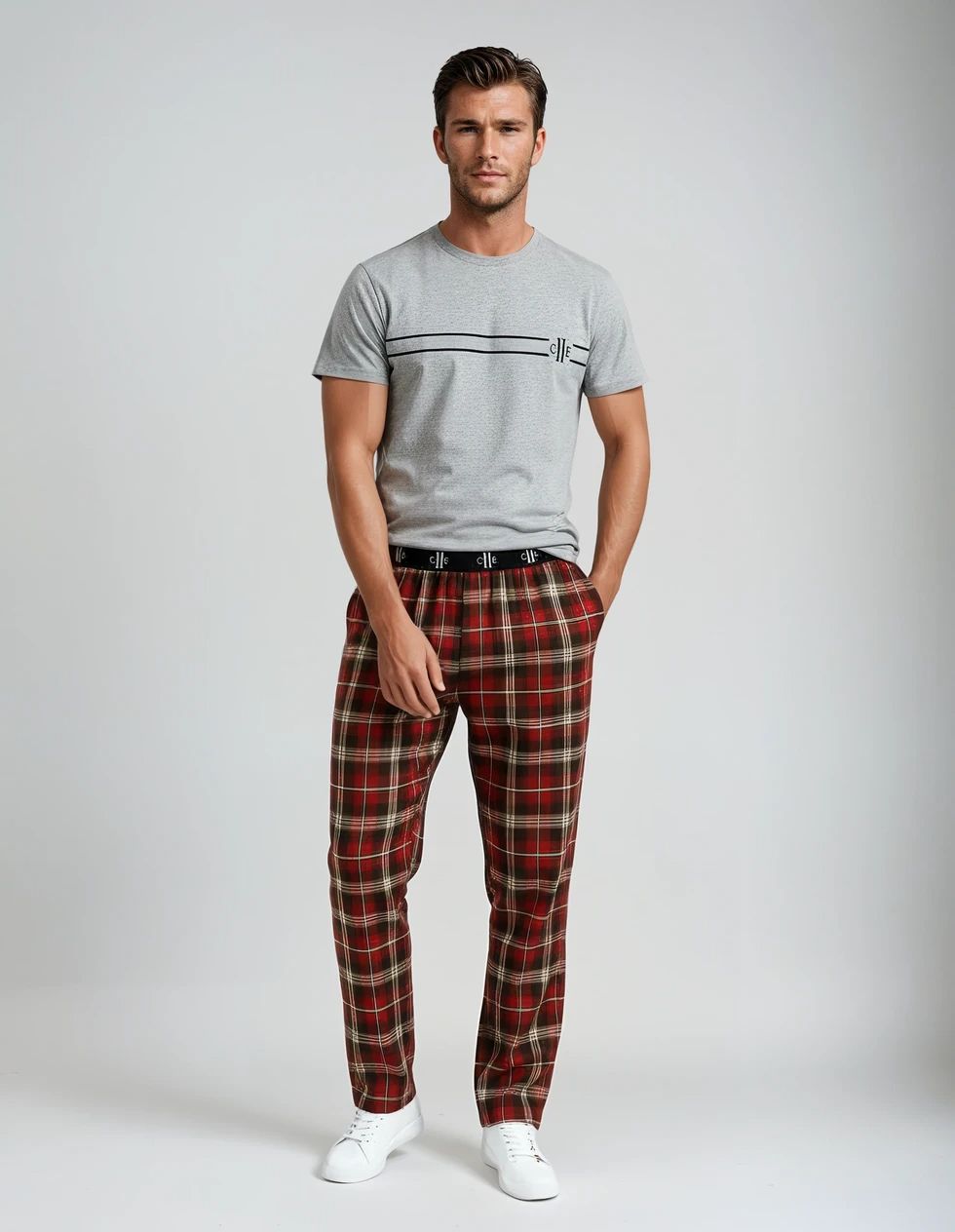 GIOVI  MENS Pyjama Pant Checked